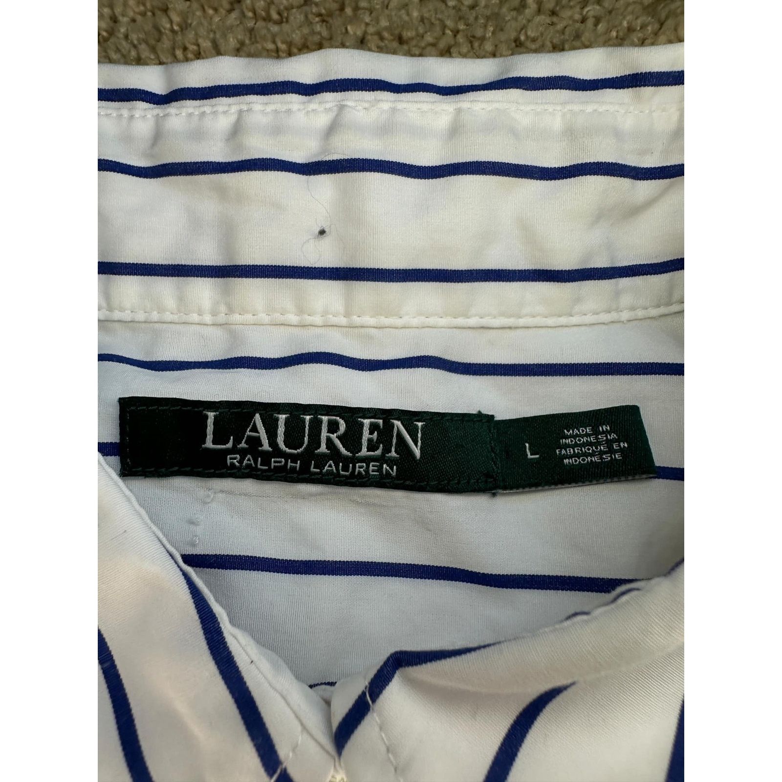 Lauren Ralph Lauren Lauren Ralph Lauren Long Sleeve Button-Up Shirt White L Size L / US 10 / IT 46 - 4 Thumbnail
