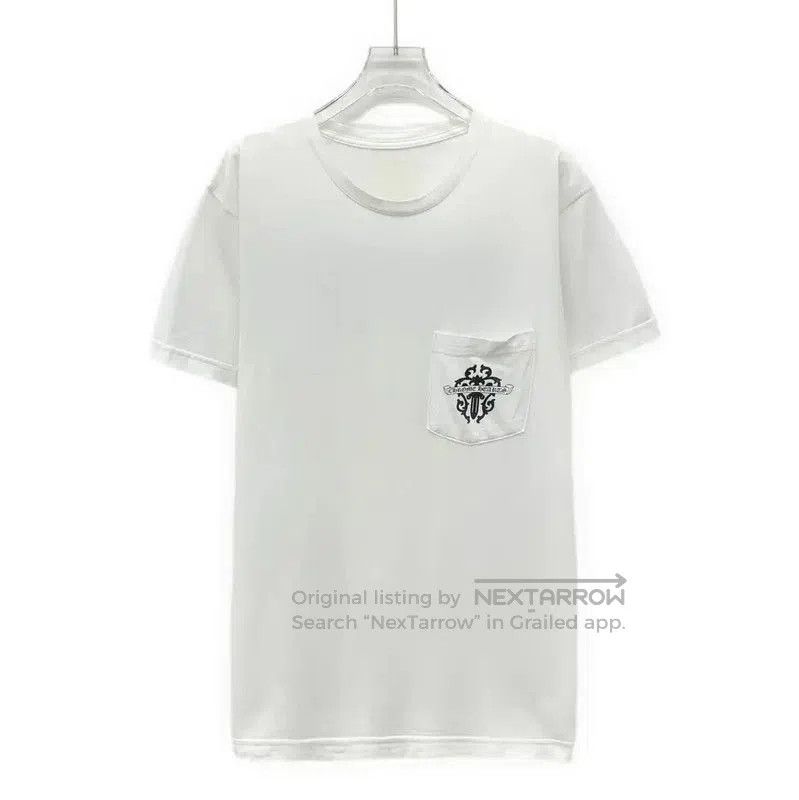 Chrome Hearts White Cotton T-Shirt for Men .