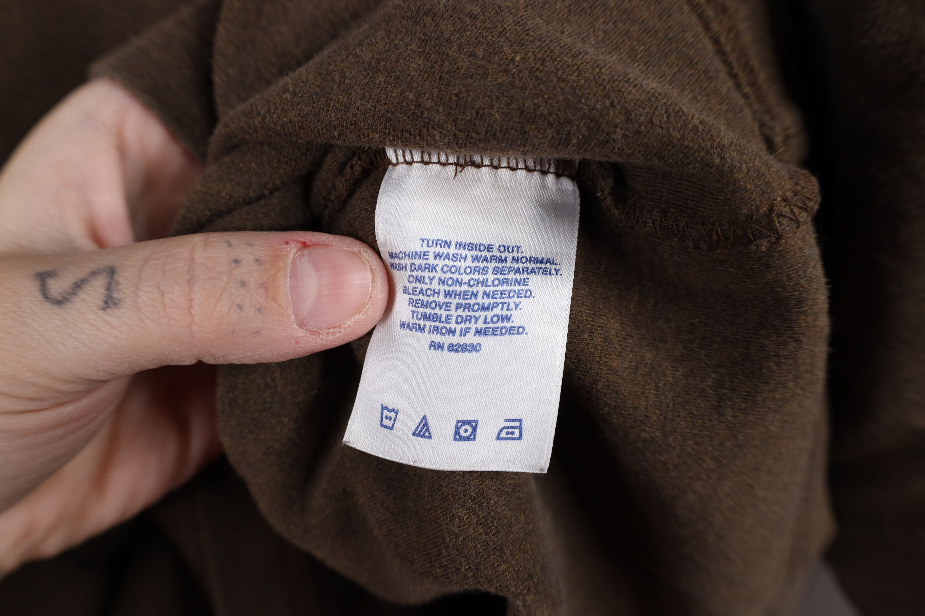 Lands' End × Vintage Vintage 90s Lands End Mock Neck Long Sleeve T-Shirt Brown Size US L / EU 52-54 / 3 - 6 Thumbnail
