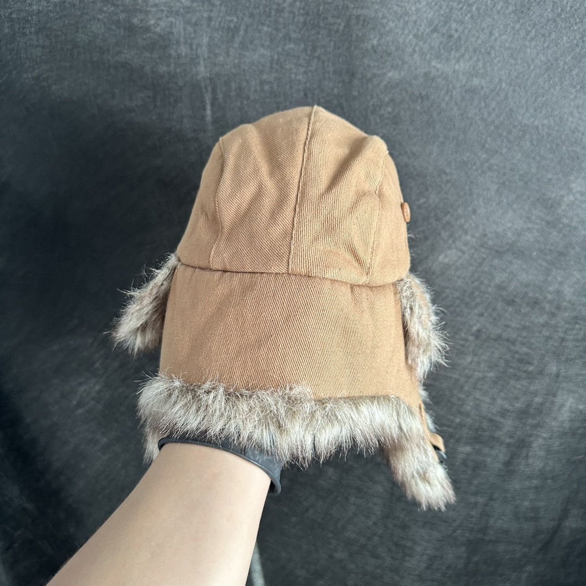 Japanese Brand VINTAGE USSR FUR HAT USHANKA 80s Size ONE SIZE - 3 Thumbnail
