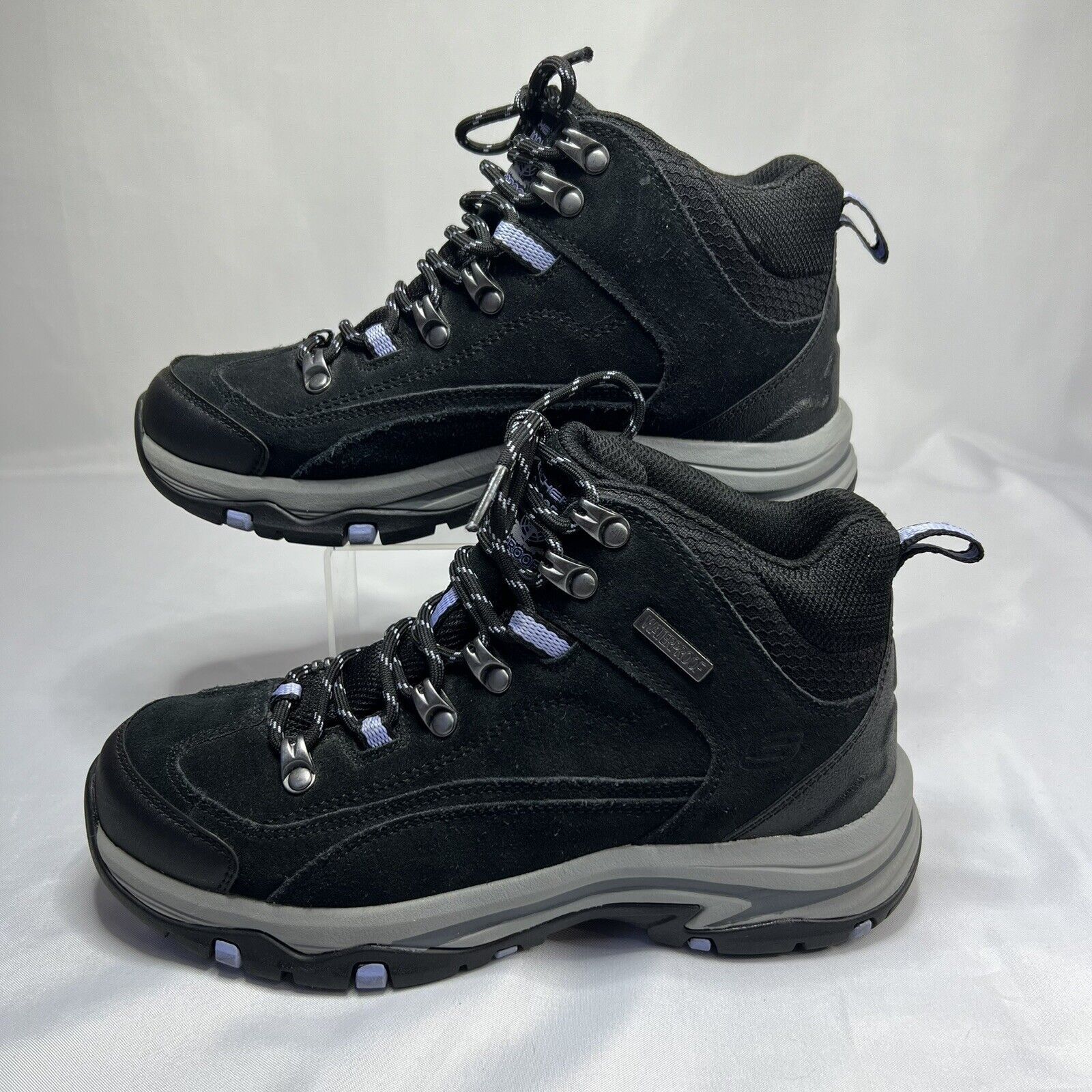 SKECHERS Women’s Skechers Alpine Trail Black Memory Foam Boots Sz 6.5 Size US 6.5 / IT 36.5 - 6 Thumbnail