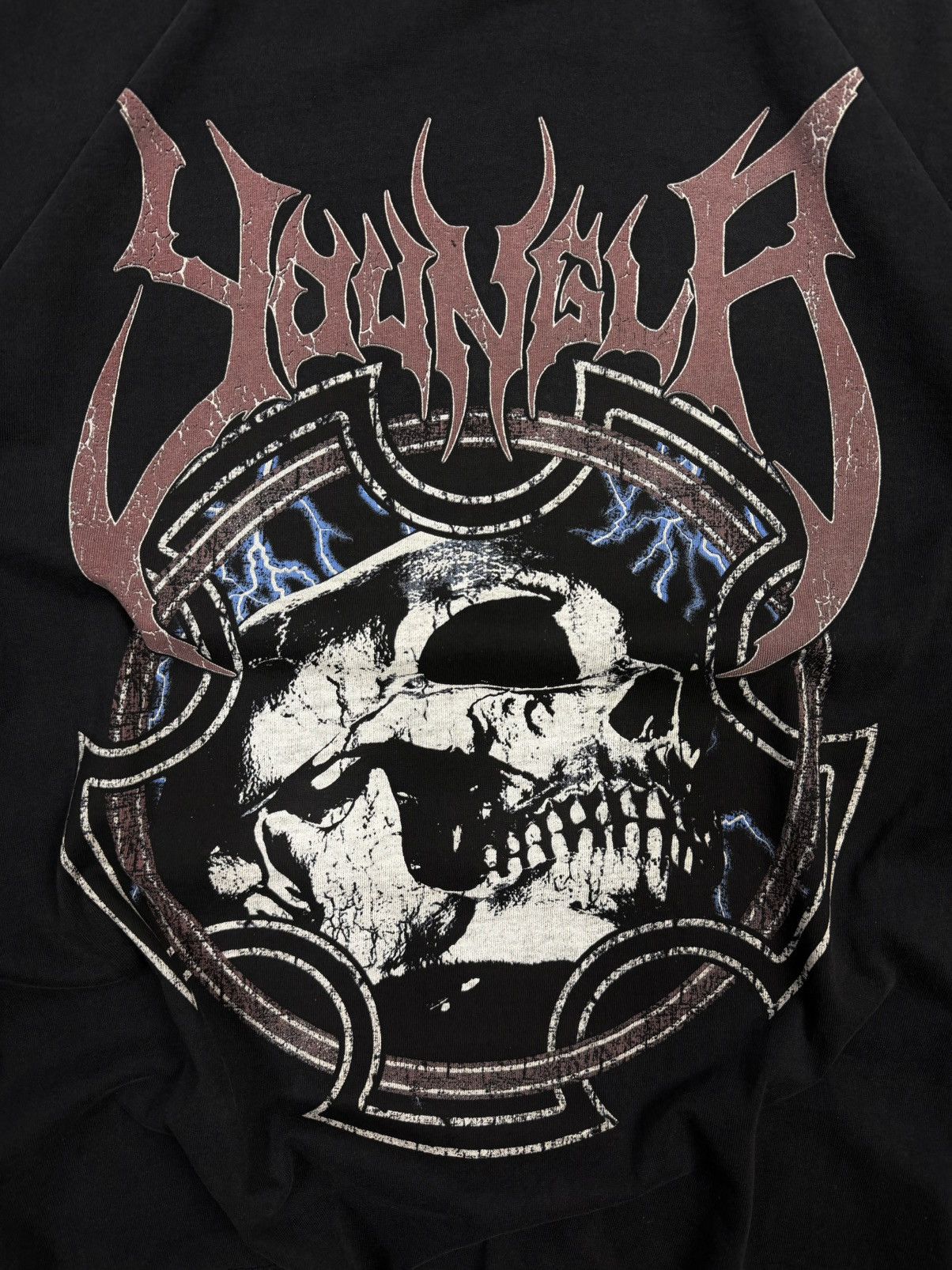 YoungLA Y2K YoungLA Skull Graphic Long Sleeve Goth Metal Streetwear Size US XL / EU 56 / 4 - 7 Thumbnail
