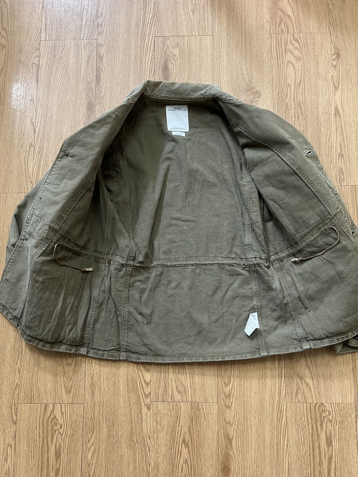 Japanese Brand × Vintage × Visvim Visvim SS15 Achse Field Jacket DMGD Olive Size US XS / EU 42 / 0 - 8 Thumbnail