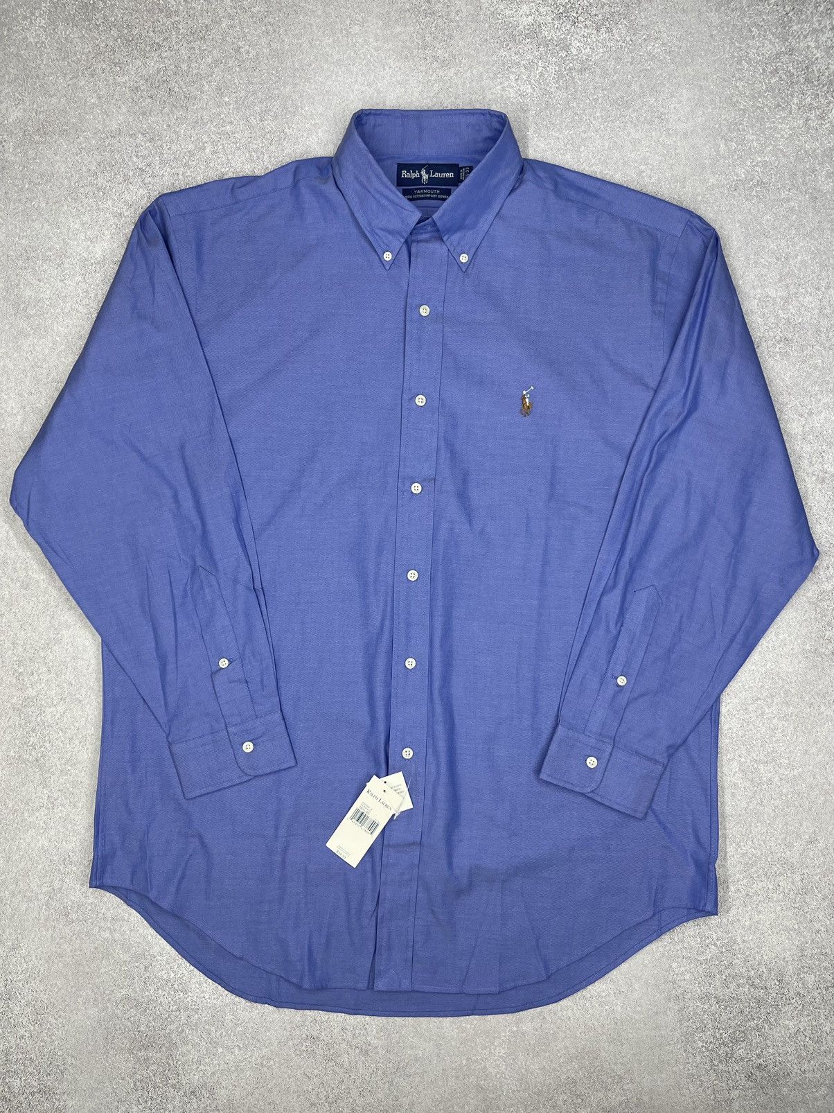 Polo Ralph Lauren Vintage New Polo Ralph Lauren Classic Shirt Blue Y2K Size US XL / EU 56 / 4 - 2 Thumbnail