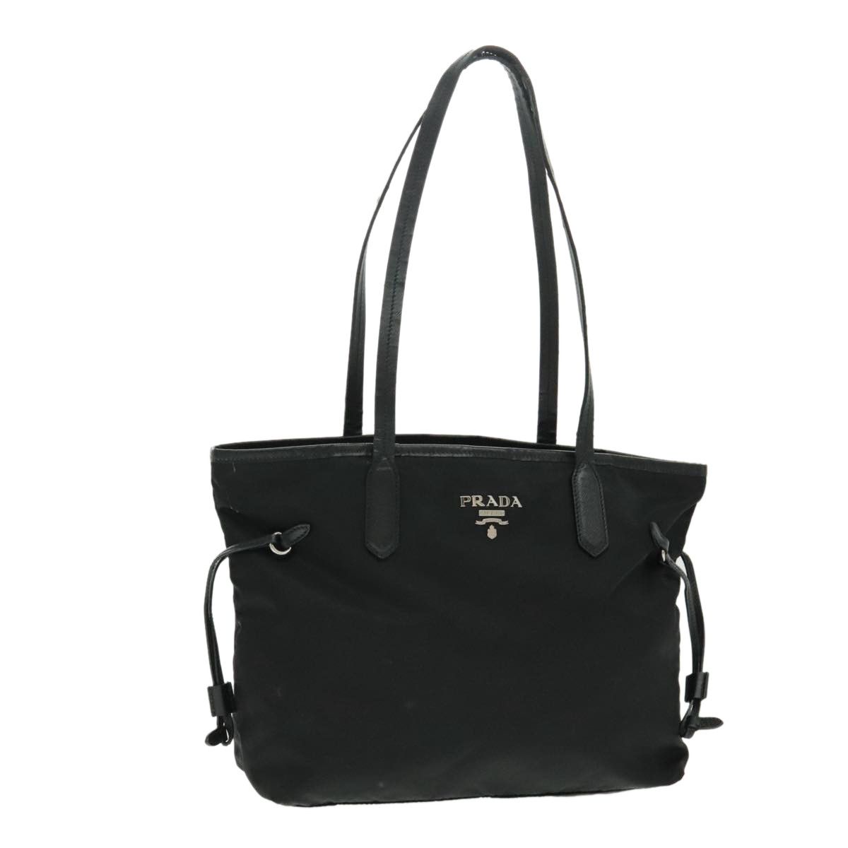 Prada Black Synthetic Tote Bag (Pre-Owned) Size ONE SIZE - 1 Thumbnail