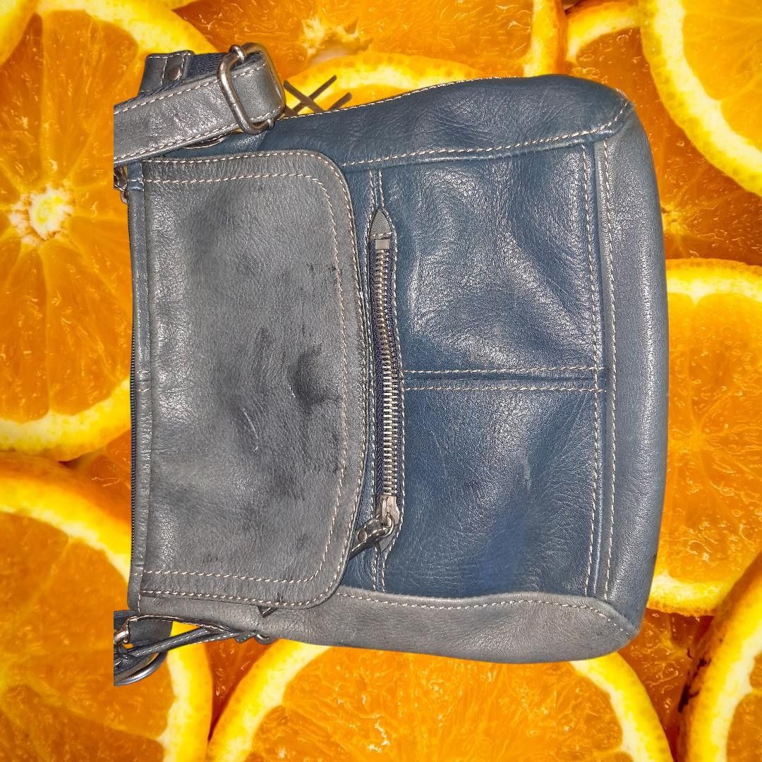 Fossil Fossil Purse Blue Leather Adjustable Crossbody Shoulder Bag Size ONE SIZE - 8 Thumbnail
