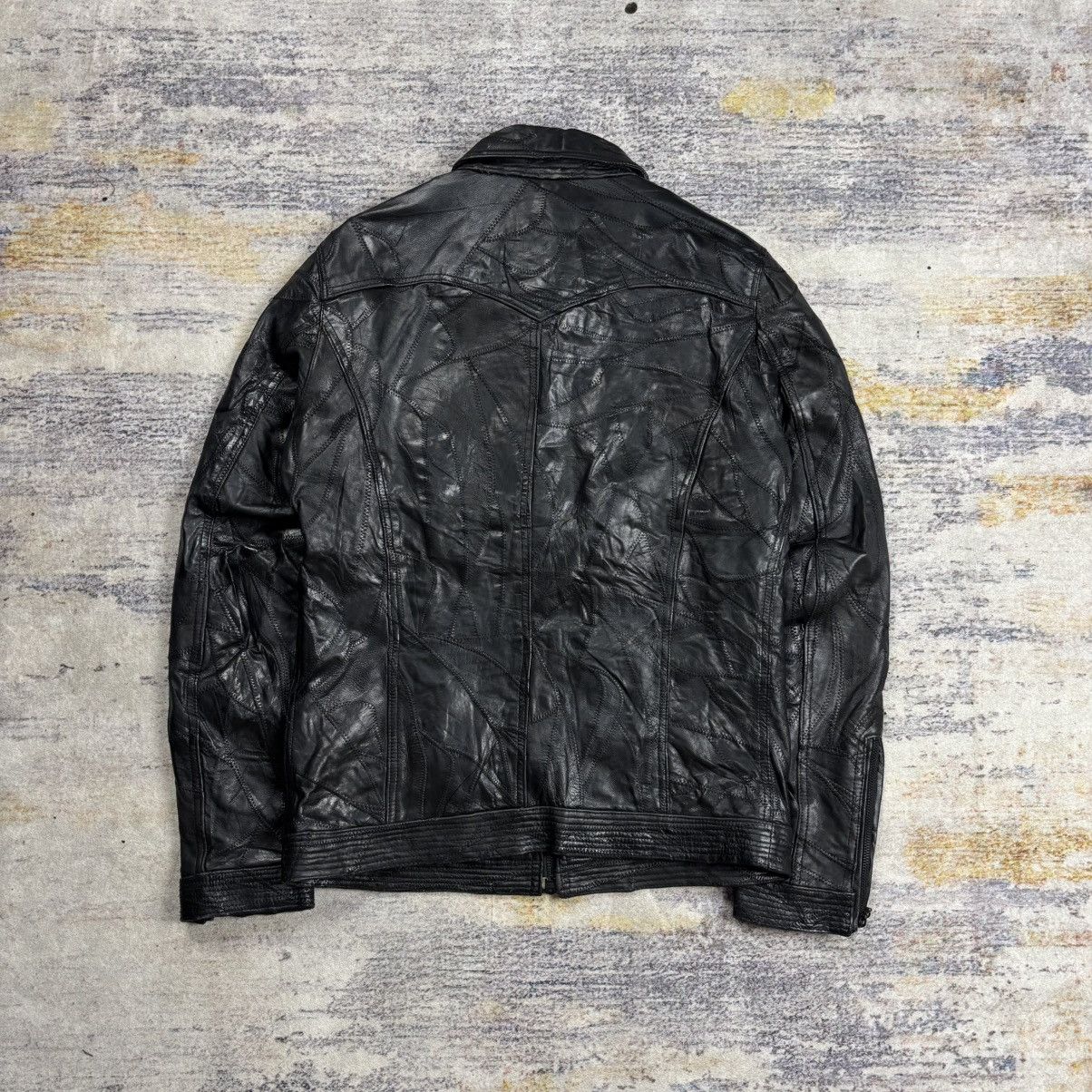 Tornado Mart Hideaways Nicole patchwork riders leather jacket vkei style Size US M / EU 48-50 / 2 - 2 Thumbnail