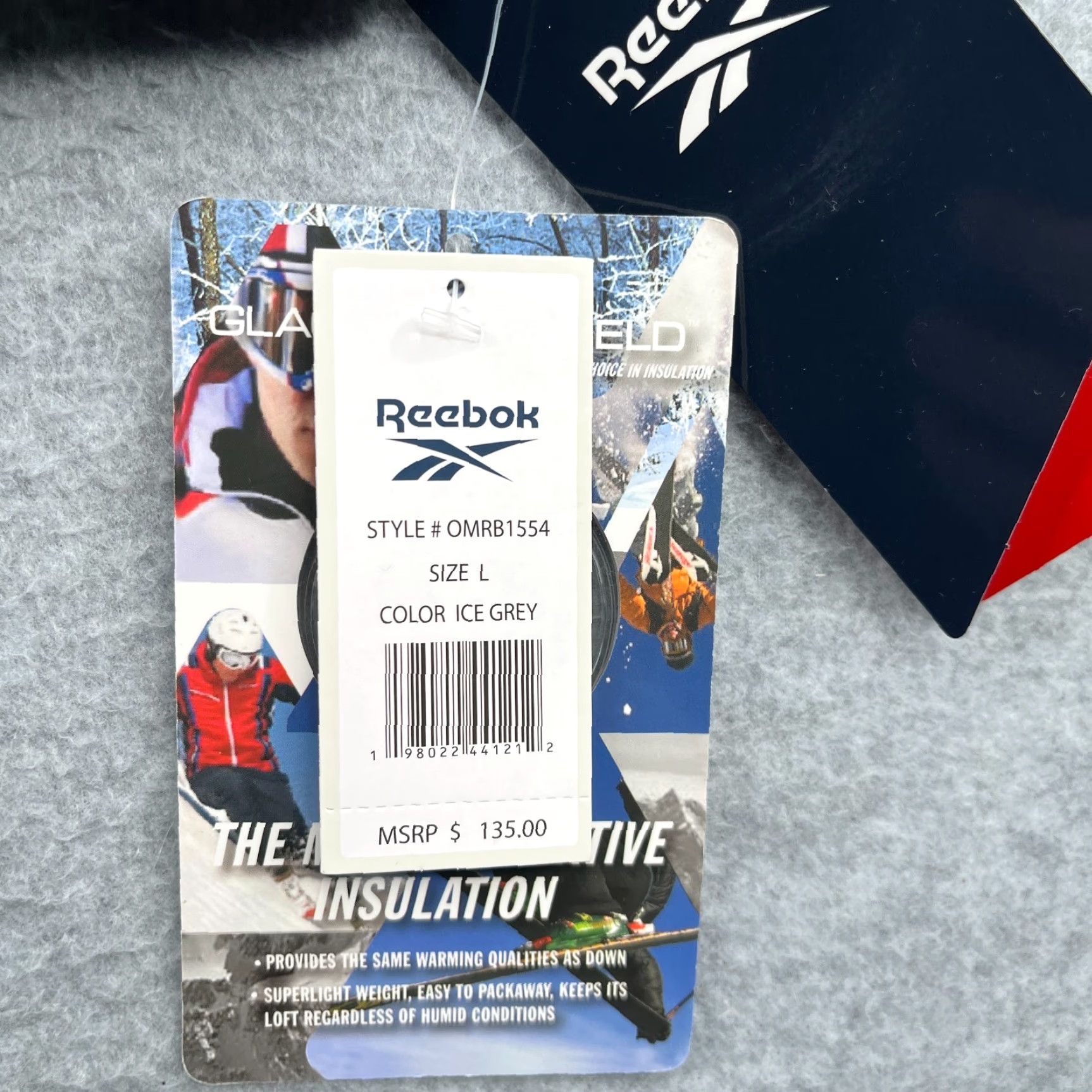 Reebok Reebok Hooded Puffer Jacket Full Zip Large Gray Pockets Mens New NWT Size US L / EU 52-54 / 3 - 2 Thumbnail