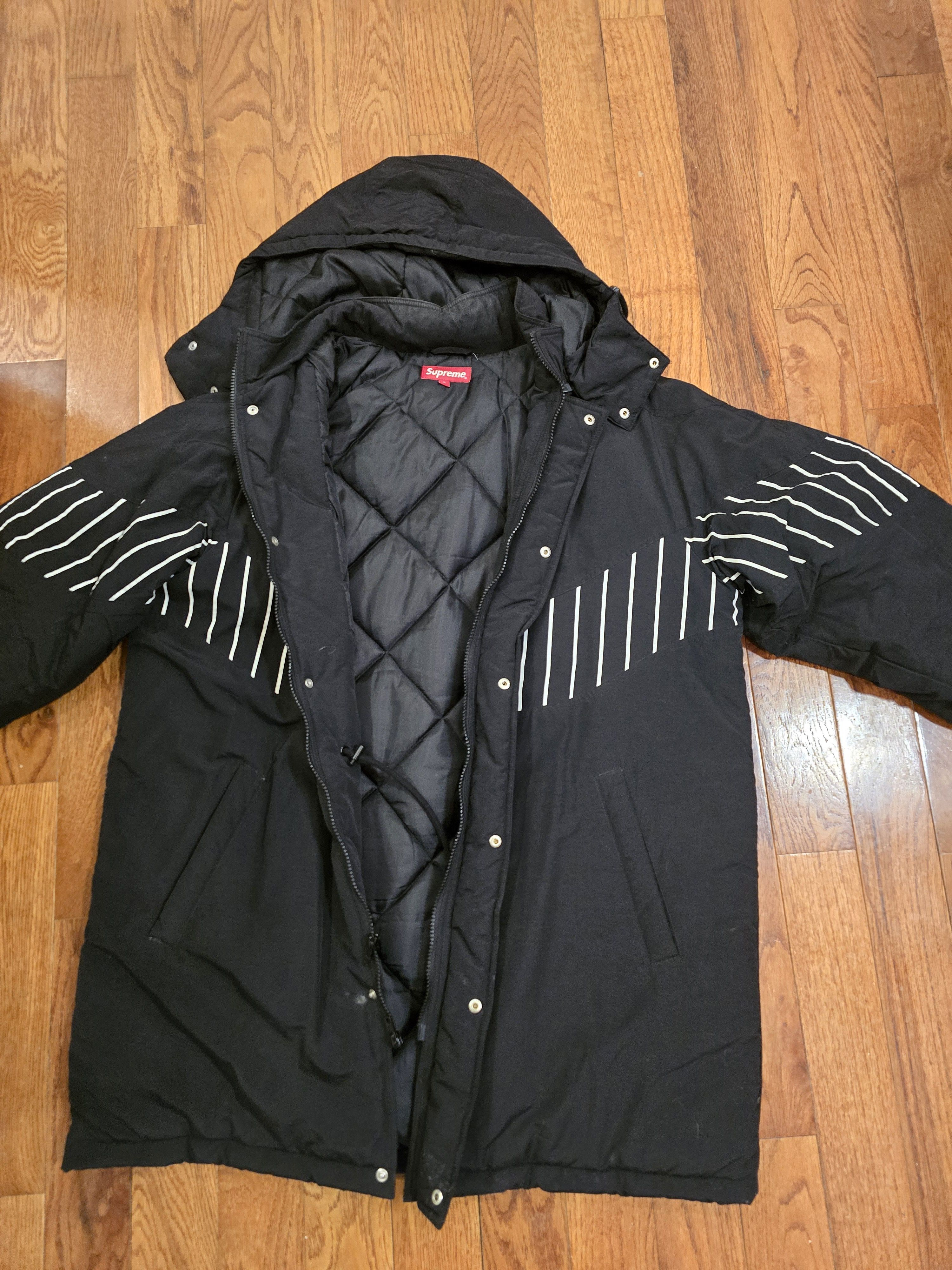 Supreme Supreme Pinstripe Panel Sports Parka Jacket Size L