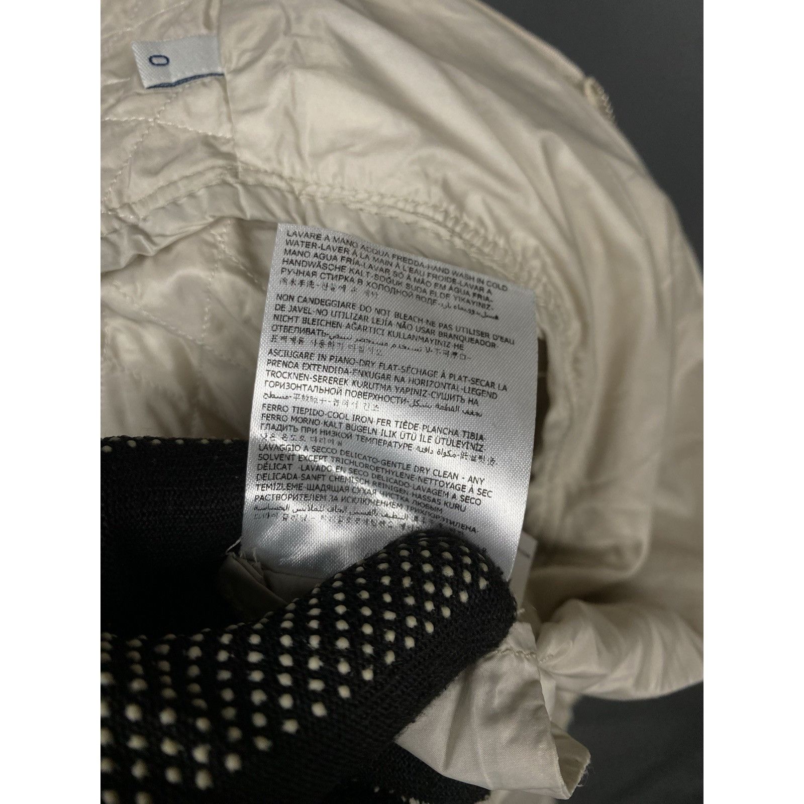 Moncler Moncler Eliane Giubbotto Women's Beige Quilted Jacket Size 0 Size XS / US 0-2 / IT 36-38 - 19 Thumbnail