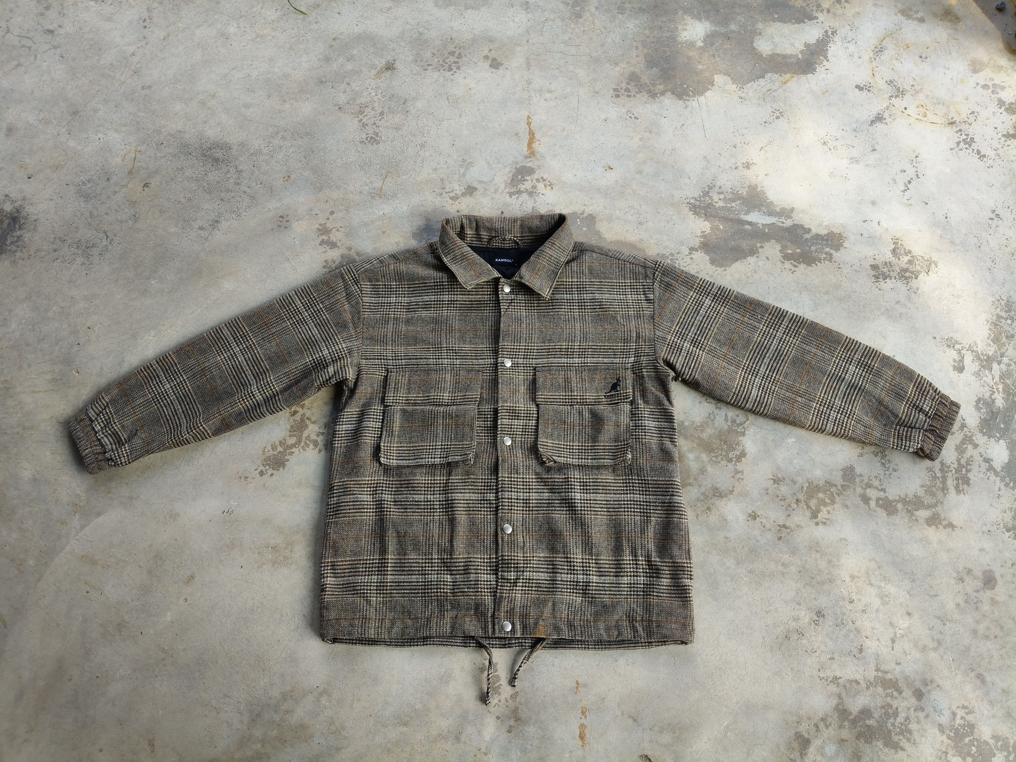 Kangol Kangol Button Up Flannel Jacket Size US L / EU 52-54 / 3 - 3 Thumbnail