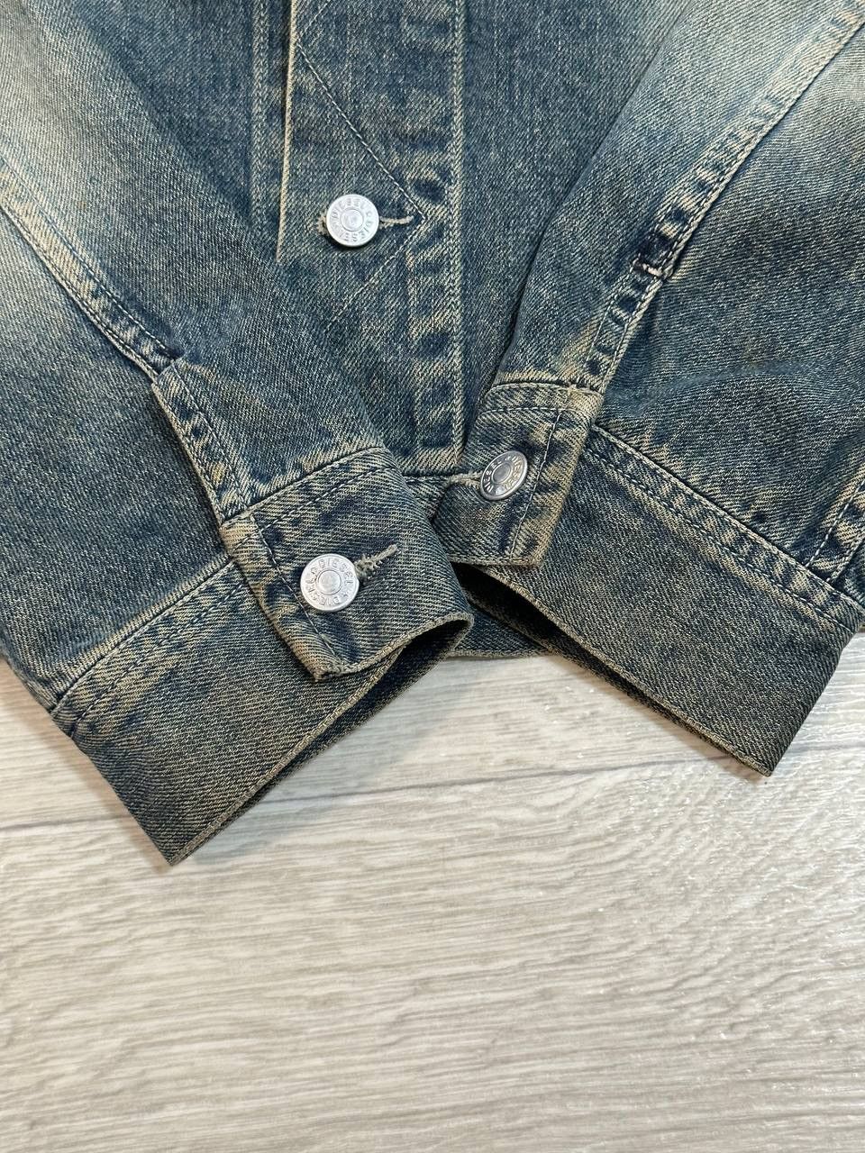 Diesel Vintage DIESEL "Gregg" Dirty Wash Denim Jacket (Y2K / 2006) Size US L / EU 52-54 / 3 - 6 Thumbnail