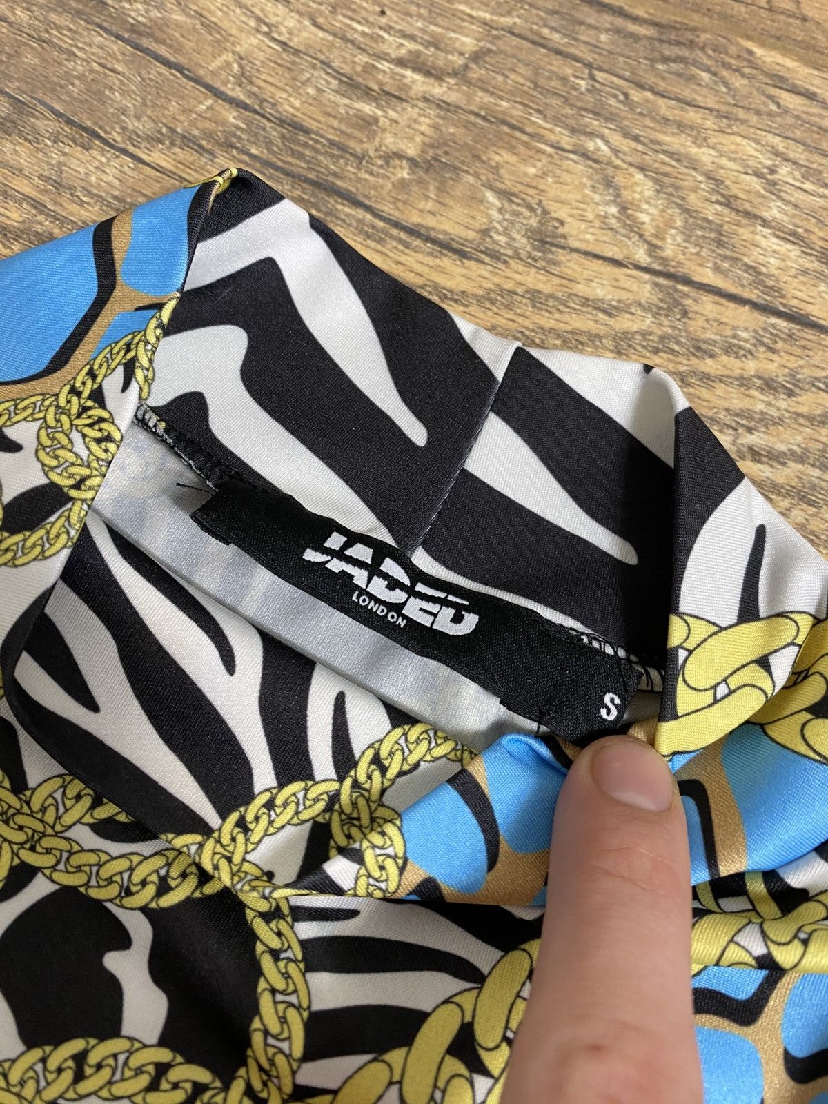 Jaded London Jaded London Zebra & Chain Print Bodysuit Size S Size S / US 4 / IT 40 - 4 Thumbnail