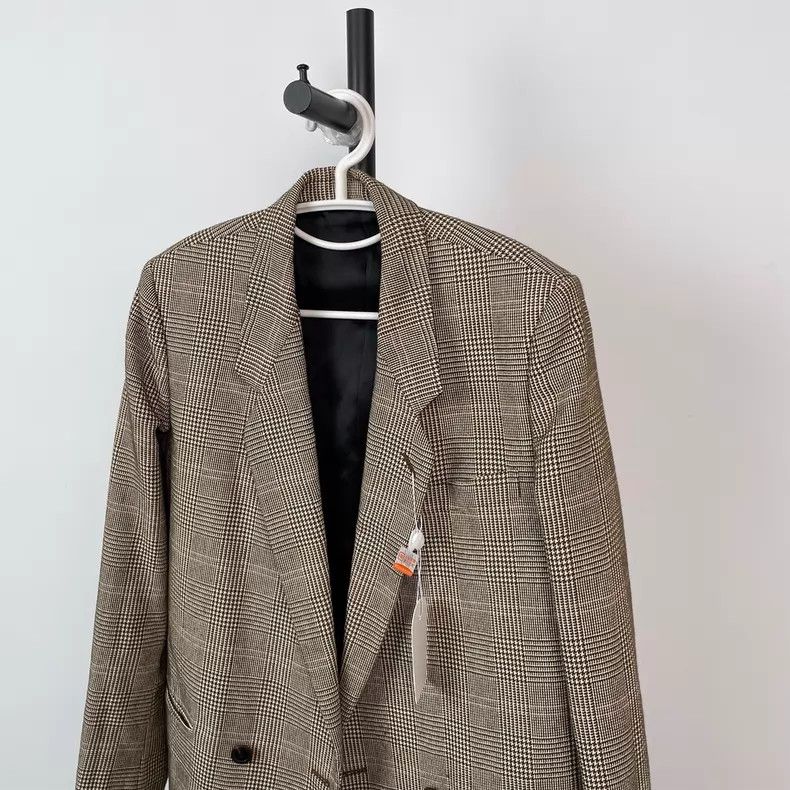 Louis Vuitton Louis Vuitton Brown houndstooth double-breasted blazer Size XXS / US 00 / IT 34 - 3 Thumbnail
