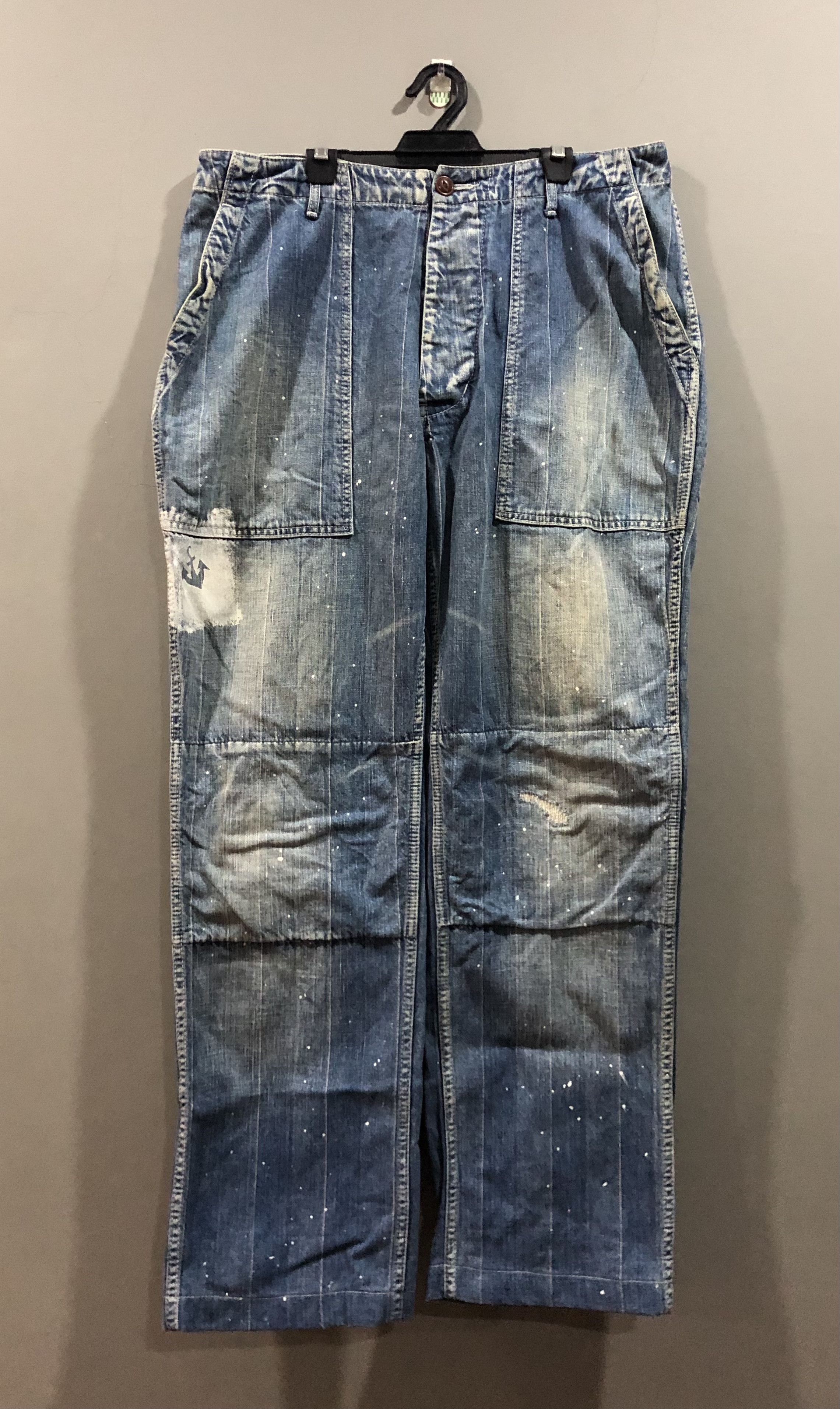 Avirex Vintage Avirex Army Usn Denim Baker Pants Size US 34 / EU 50 - 1 Thumbnail