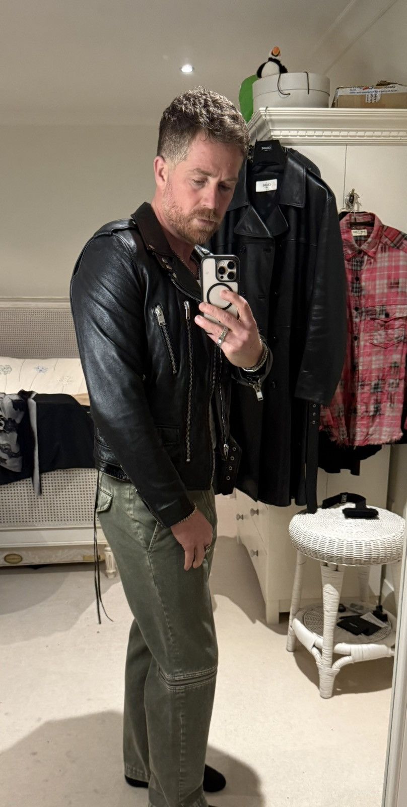 Saint Laurent Paris Saint Laurent Bloodluster leather L17 biker jacket Grail 50 Size US M / EU 48-50 / 2 - 3 Thumbnail