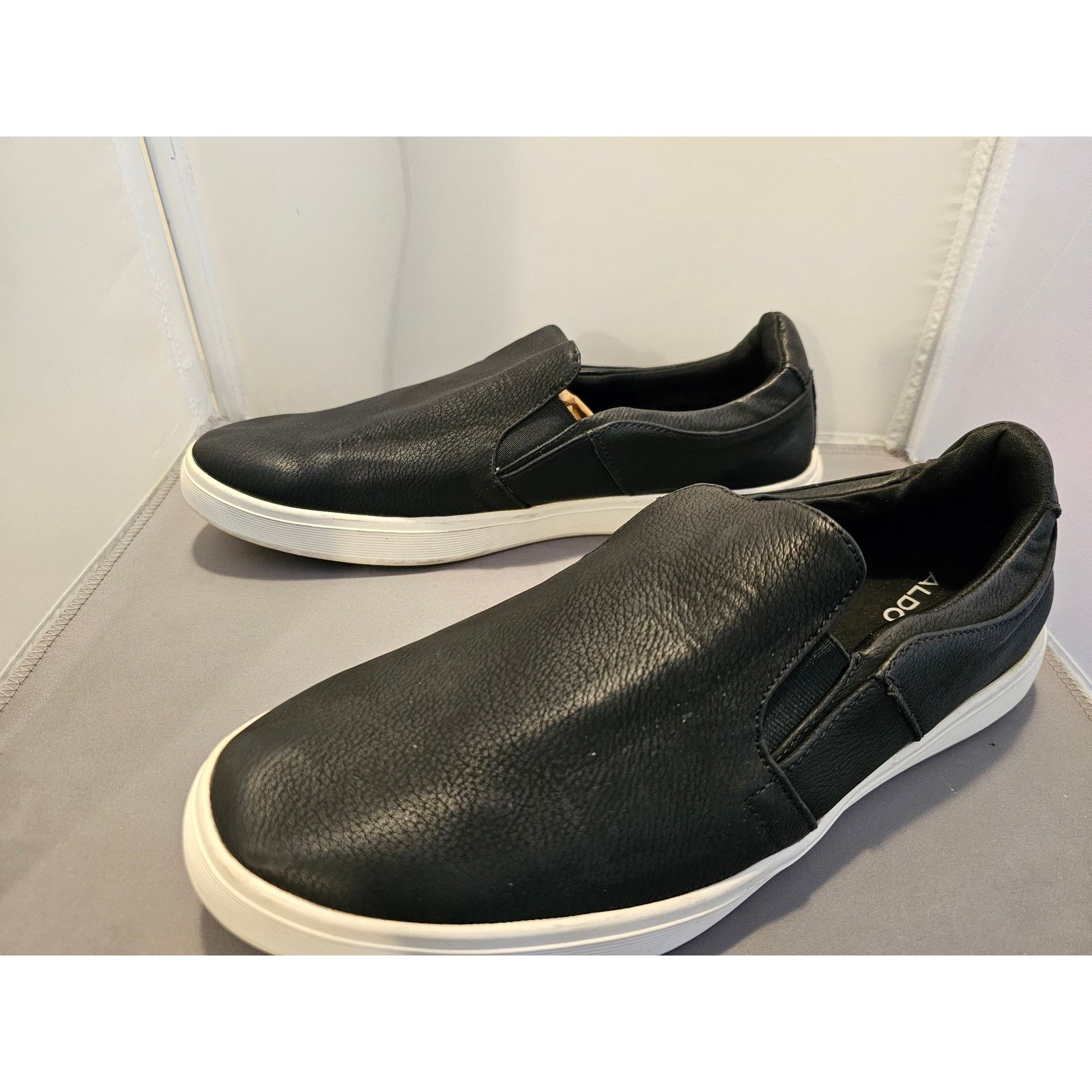 Aldo Aldo Black Slip On Loafers - Mens Size 44 (US 11) - Italy Size US 11 / EU 44 - 6 Thumbnail