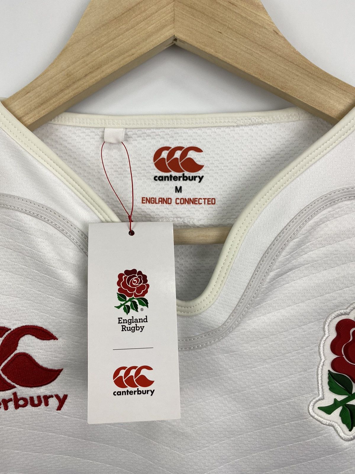 Canterbury of New Zealand 🏴󠁧󠁢󠁥󠁮󠁧󠁿 England National Rugby Team Canterbury O2 Jersey t-shirt Size US M / EU 48-50 / 2 - 5 Thumbnail