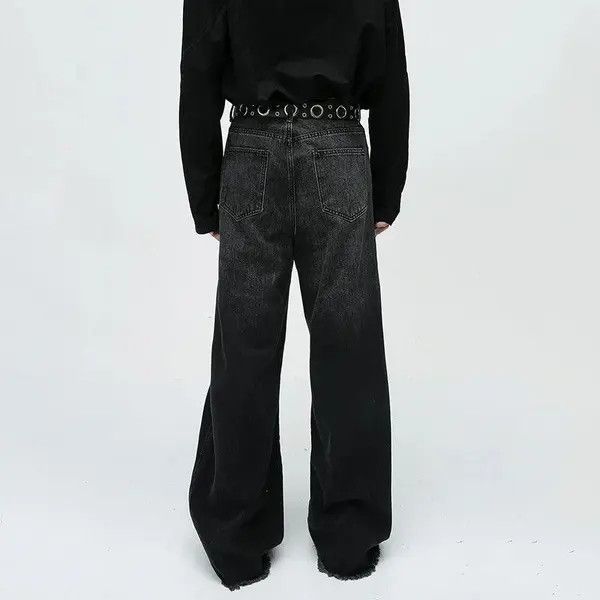 Jean Michiko x Ayami Black Baggy Wide Leg Denim Jeans Size US 32 / EU 48 - 4 Thumbnail