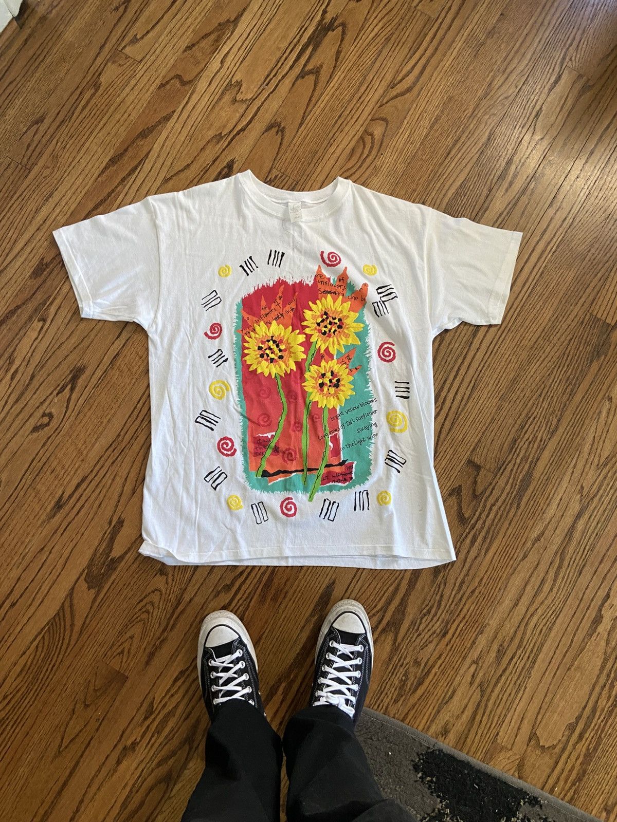 Vintage Vintage flower t shirt Size US XL / EU 56 / 4 - 1 Thumbnail