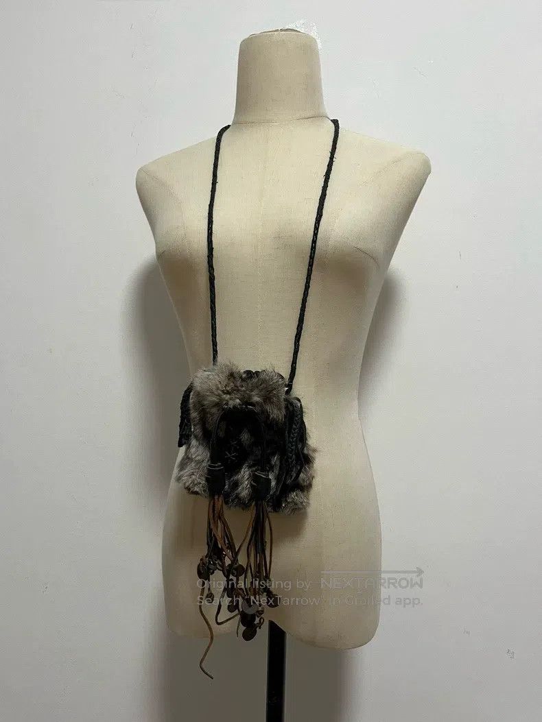 Japanese Brand Japanese Brand Henry beguelin Furry Mini Drawstring Bag Size ONE SIZE - 1 Thumbnail