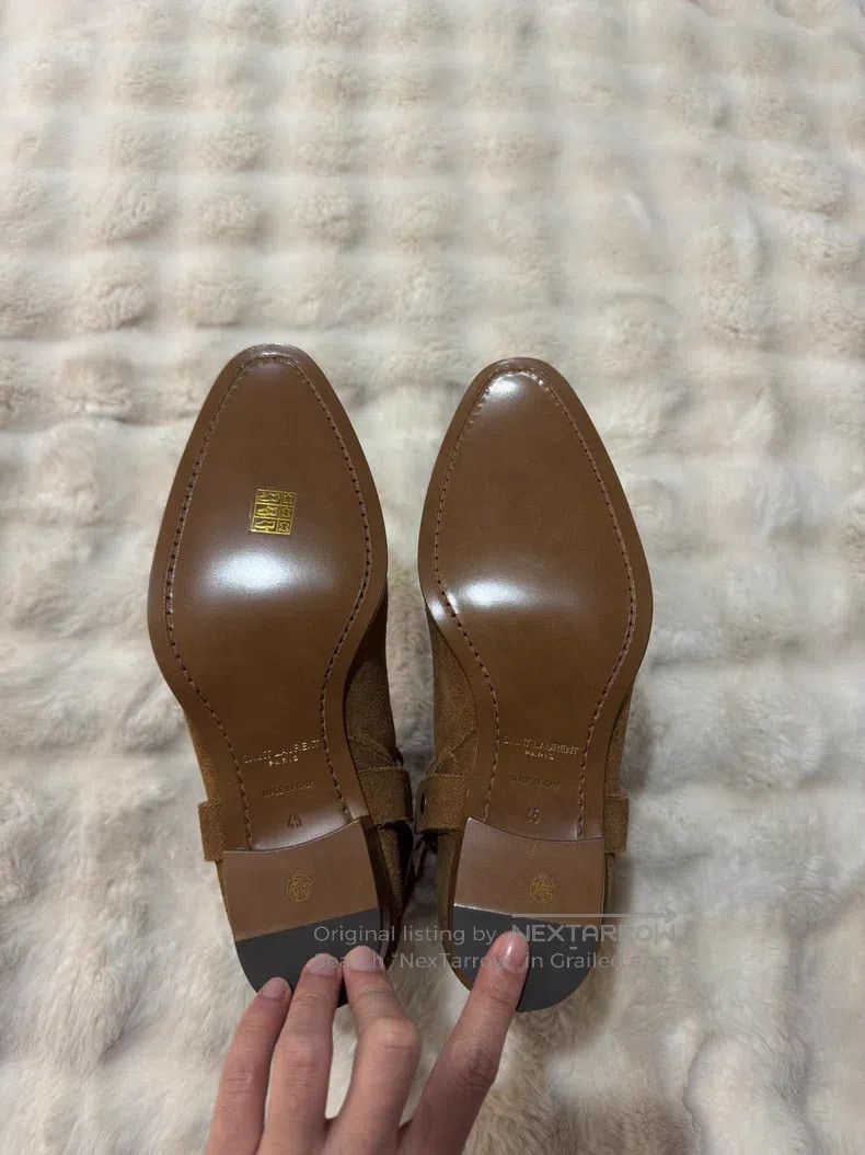 Saint Laurent Paris Saint Laurent Paris Buckle Chelsea Boots Size US 12 / EU 45 - 5 Thumbnail