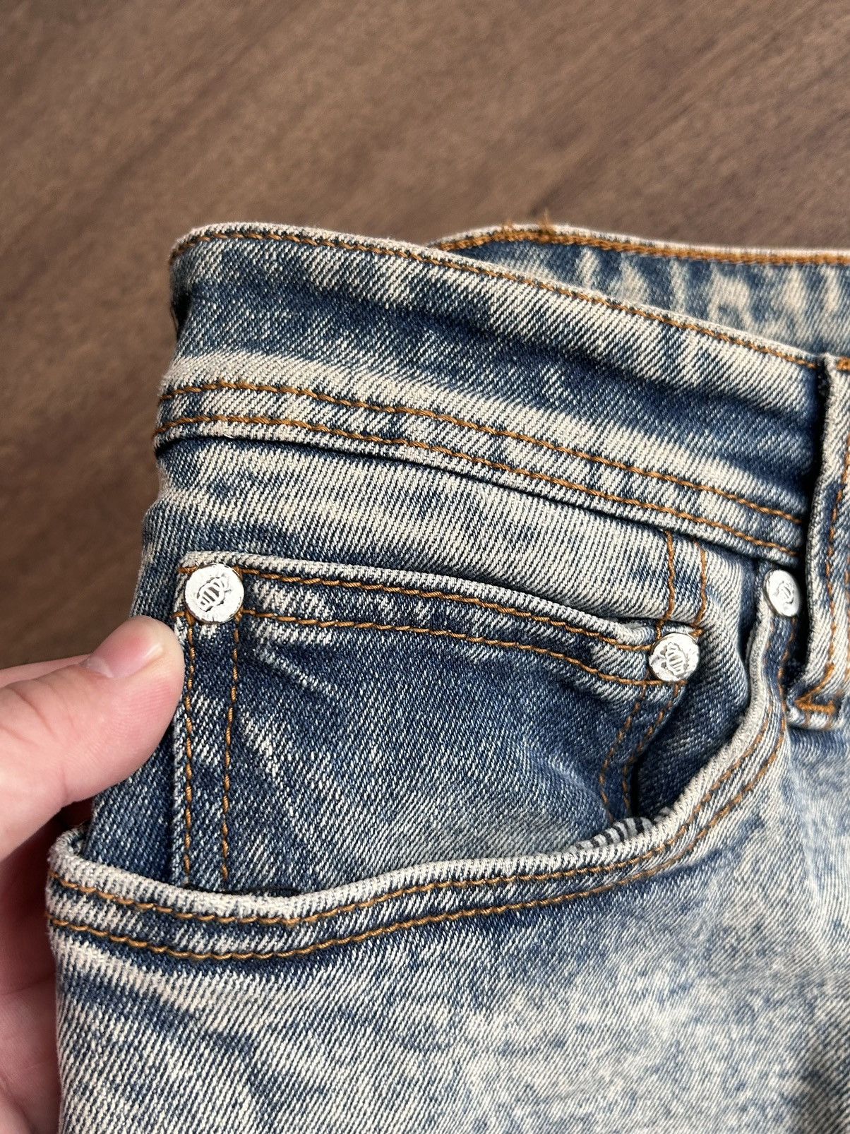 Icecream 00’s Ice Cream Vintage Light Blue Denim Jeans Size US 38 / EU 54 - 9 Thumbnail