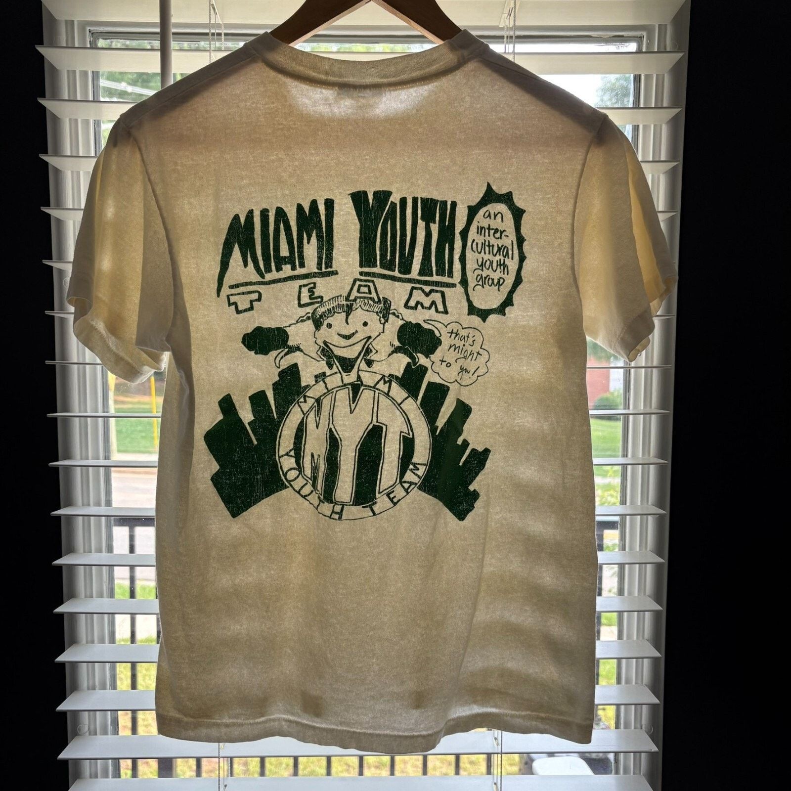 Vintage Vintage Paper Thin BURNOUT T-Shirt Size S Miami Cream Size US S / EU 44-46 / 1 - 2 Thumbnail