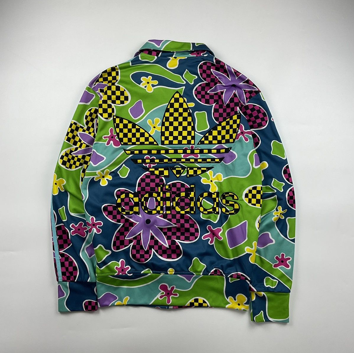 image of Adidas x Jeremy Scott Floral Track Jacket, Men's (Size Medium)