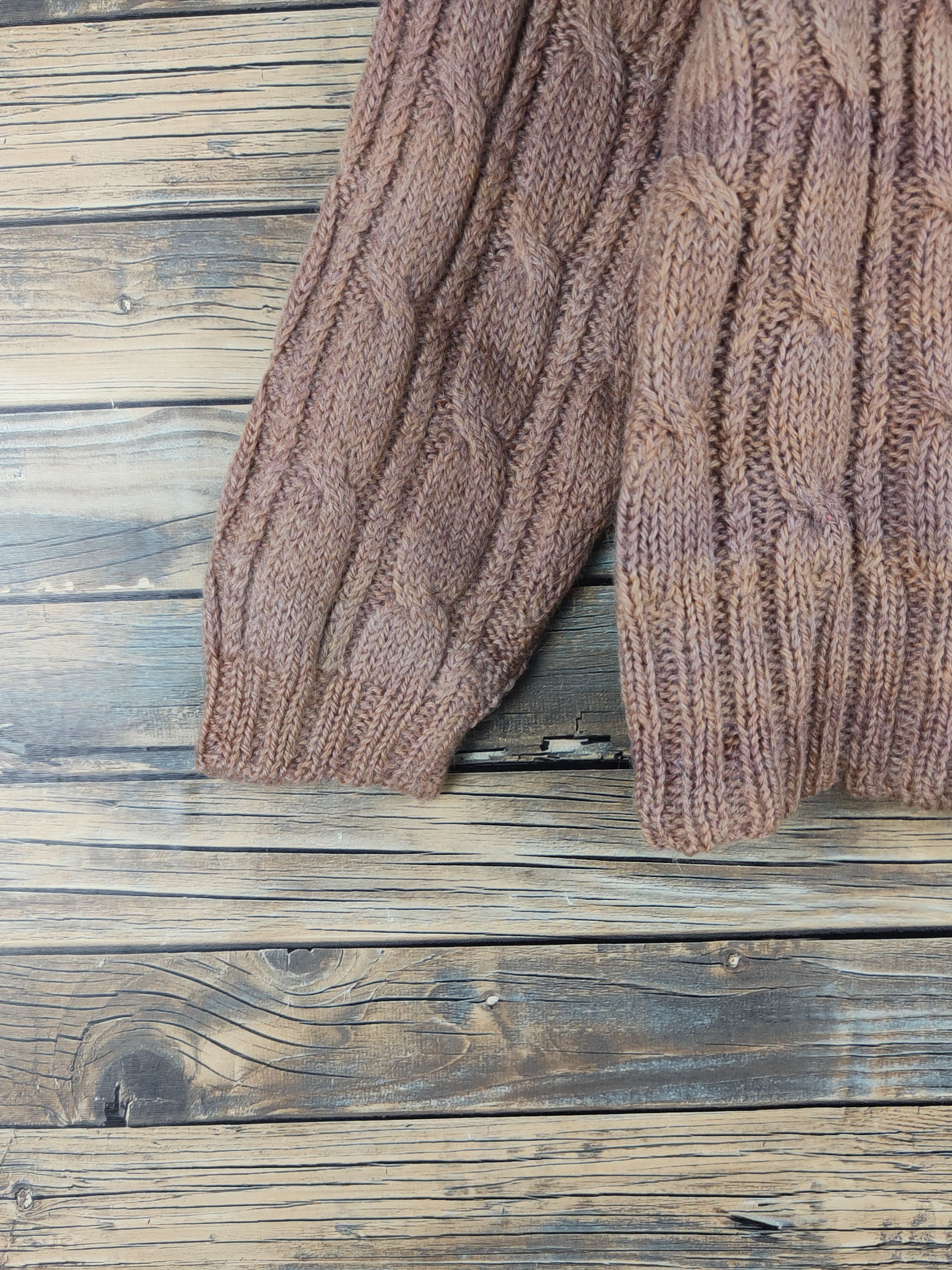 Japanese Brand Japan vintage faded Brown ripped Knitwear Cardigan #W1231 Size S / US 4 / IT 40 - 6 Thumbnail