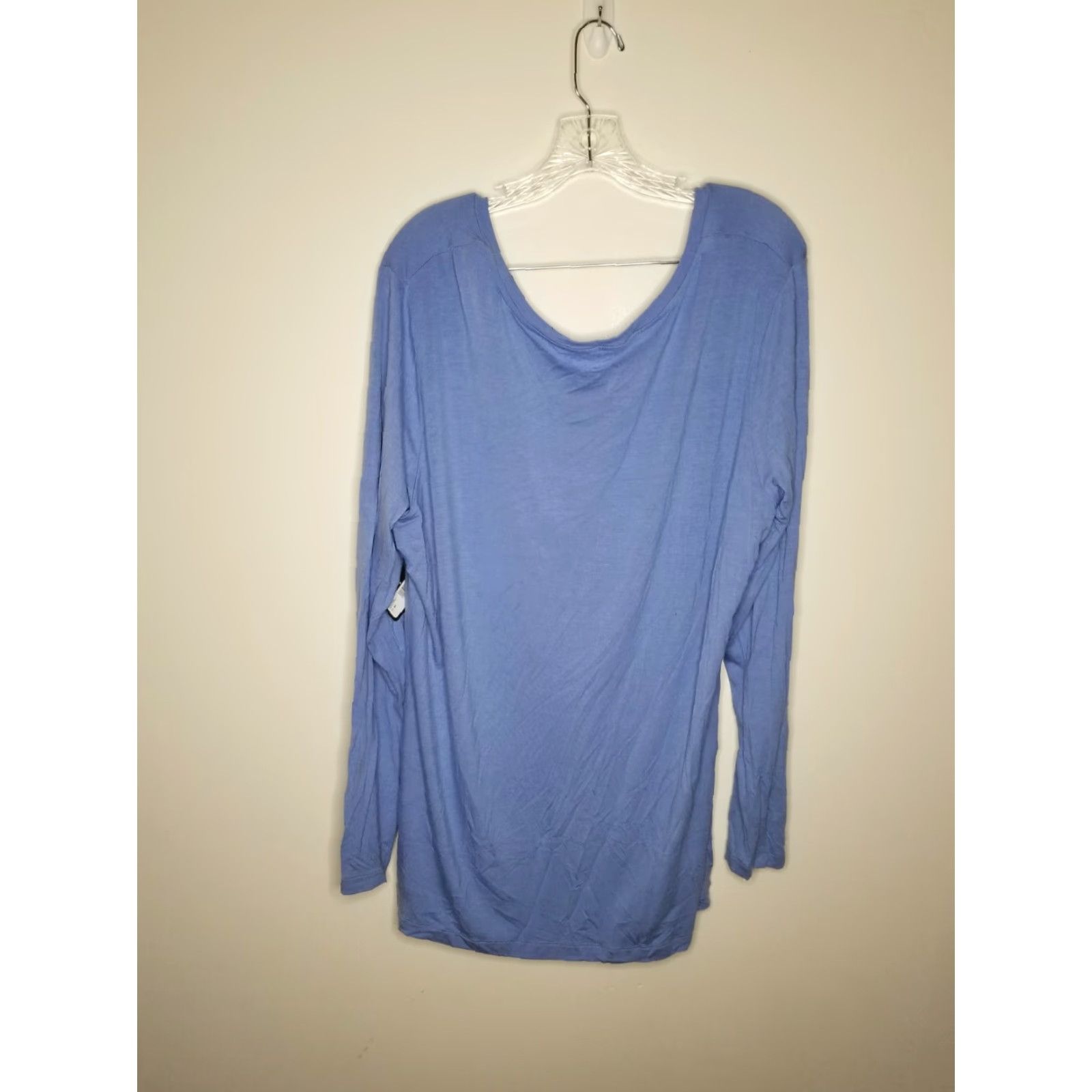 Vintage VINTAGE? Actually not vintage. Willow Bay Blouse Long Sleeve Womens 2X Blue Top Size XXL / US 16-18 / IT 52-54 - 4 Thumbnail
