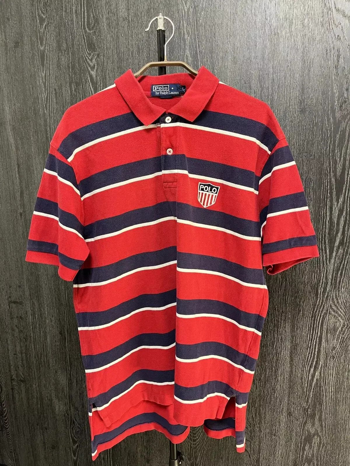 Polo Ralph Lauren Polo Ralph Lauren Striped Vintage T Shirt Size US L / EU 52-54 / 3 - 1 Thumbnail
