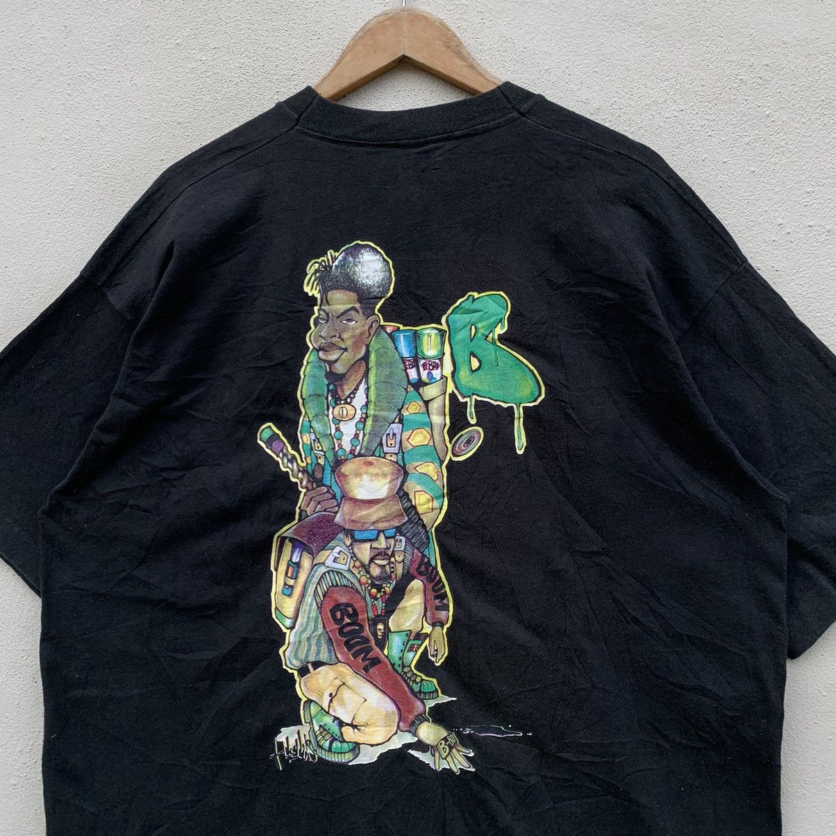 Rap Tees TRULY VINTAGE RARE CONART B-BOY BIG PRINT T-SHIRT Size US XL / EU 56 / 4 - 2 Thumbnail