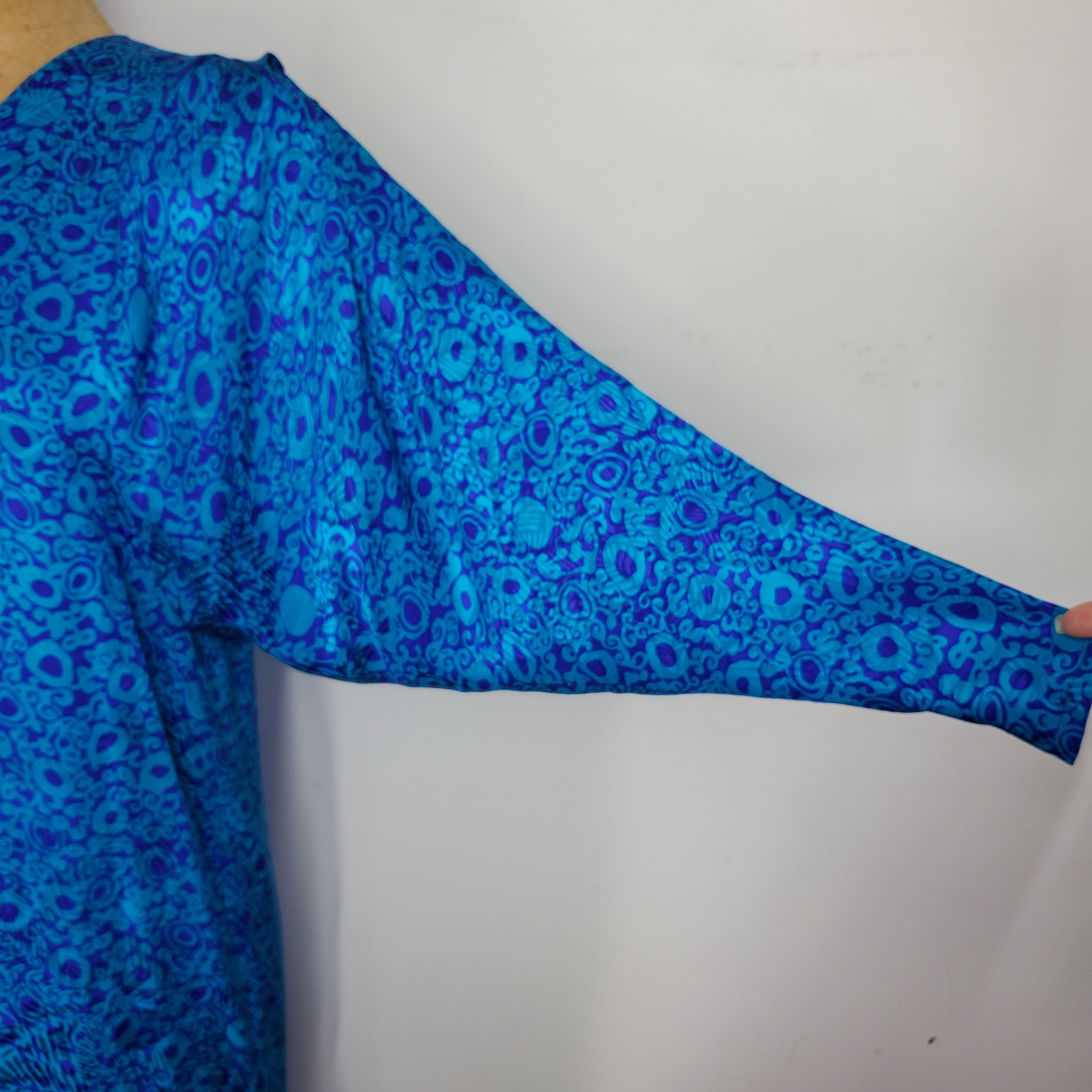 Other Silk Studio Size 10 Dress Vintage 80s Shoulder Pads Batwing Size L / US 10 / IT 46 - 7 Thumbnail