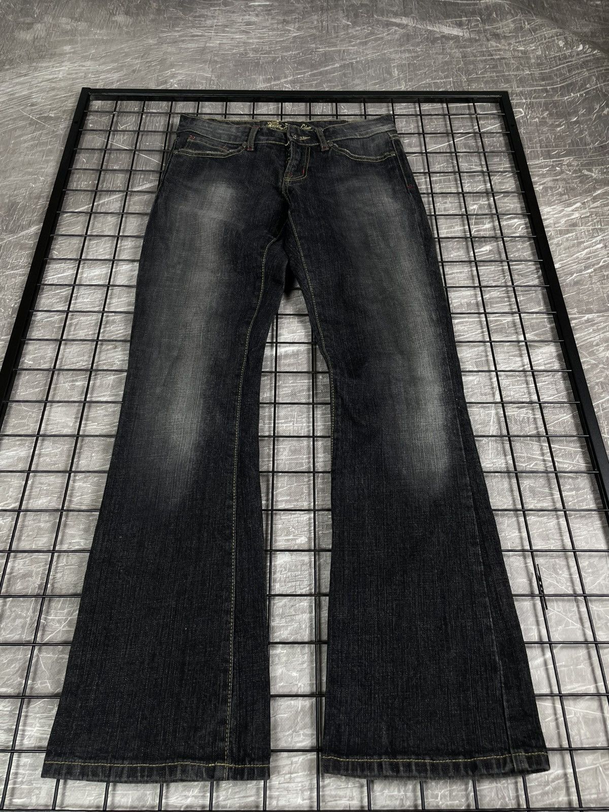 If Six Was Nine 2000s Y2K Fade Bootcut Jeans Miss Sixty LGB Japanese Style Size 30" / US 8 / IT 44 - 6 Thumbnail