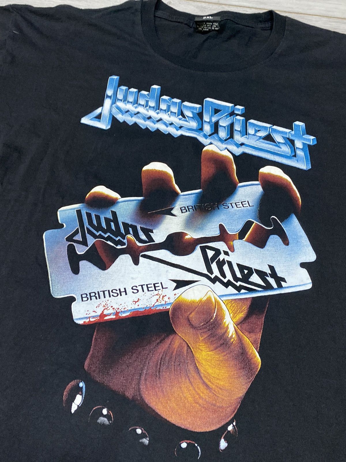 Band Tees Vintage Judas Priest British Steel Album Promo T Shirt Size US XXL / EU 58 / 5 - 3 Thumbnail