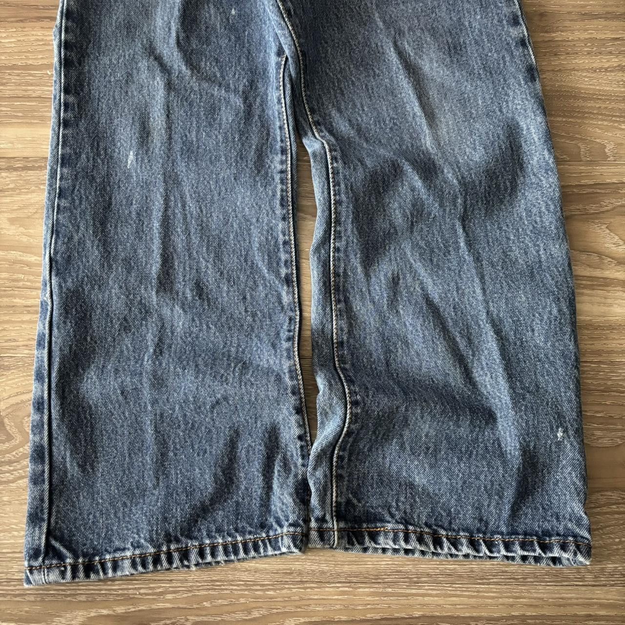 Levi's Crazy Vintage Y2K/20000s Grunge Levis Medium Wash Bootcut Denim Jeans! 33x29 Size US 33 - 6 Thumbnail