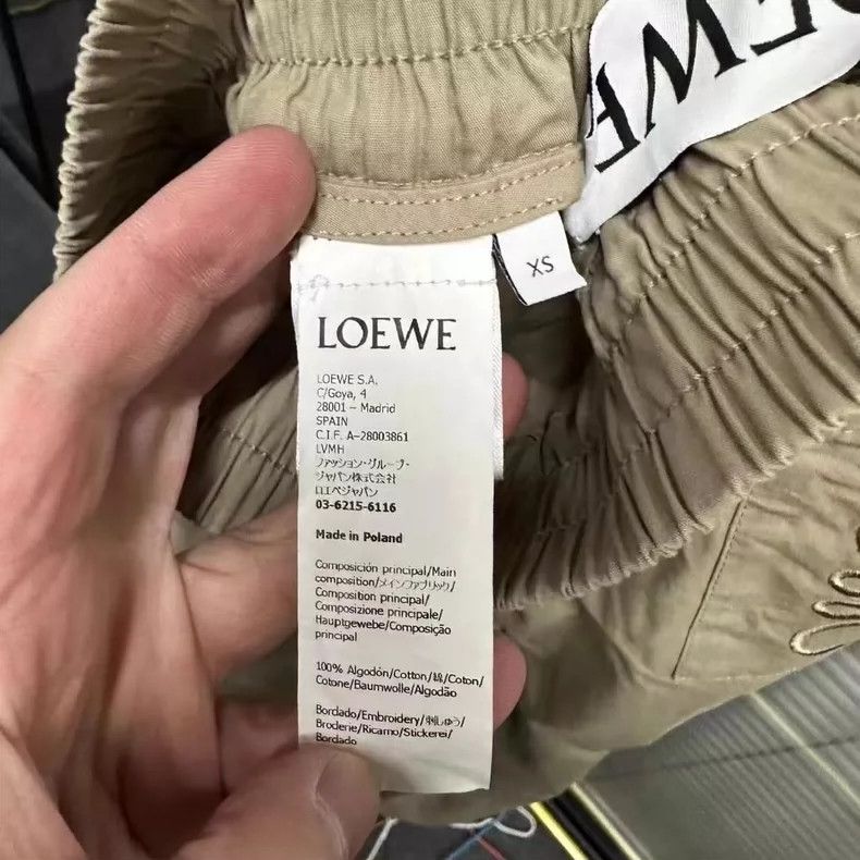Loewe loewe xsKhaki micro-label logo pants 2504-Nextarrow Size US 26 / EU 42 - 4 Thumbnail