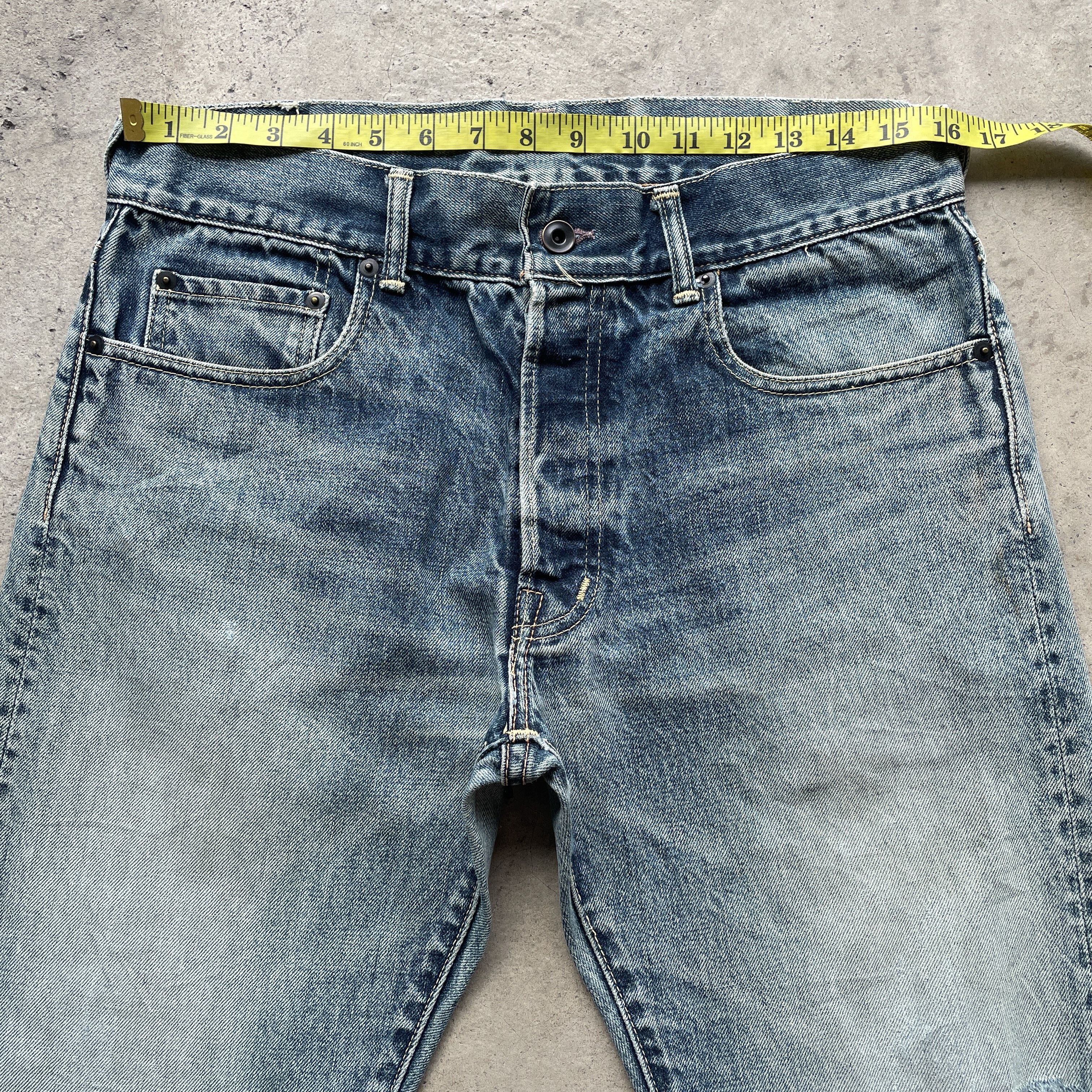 Japanese Brand × Jean Vintage Distressed Beams Japan Jeans Faded Denim Pants Size US 32 / EU 48 - 5 Thumbnail