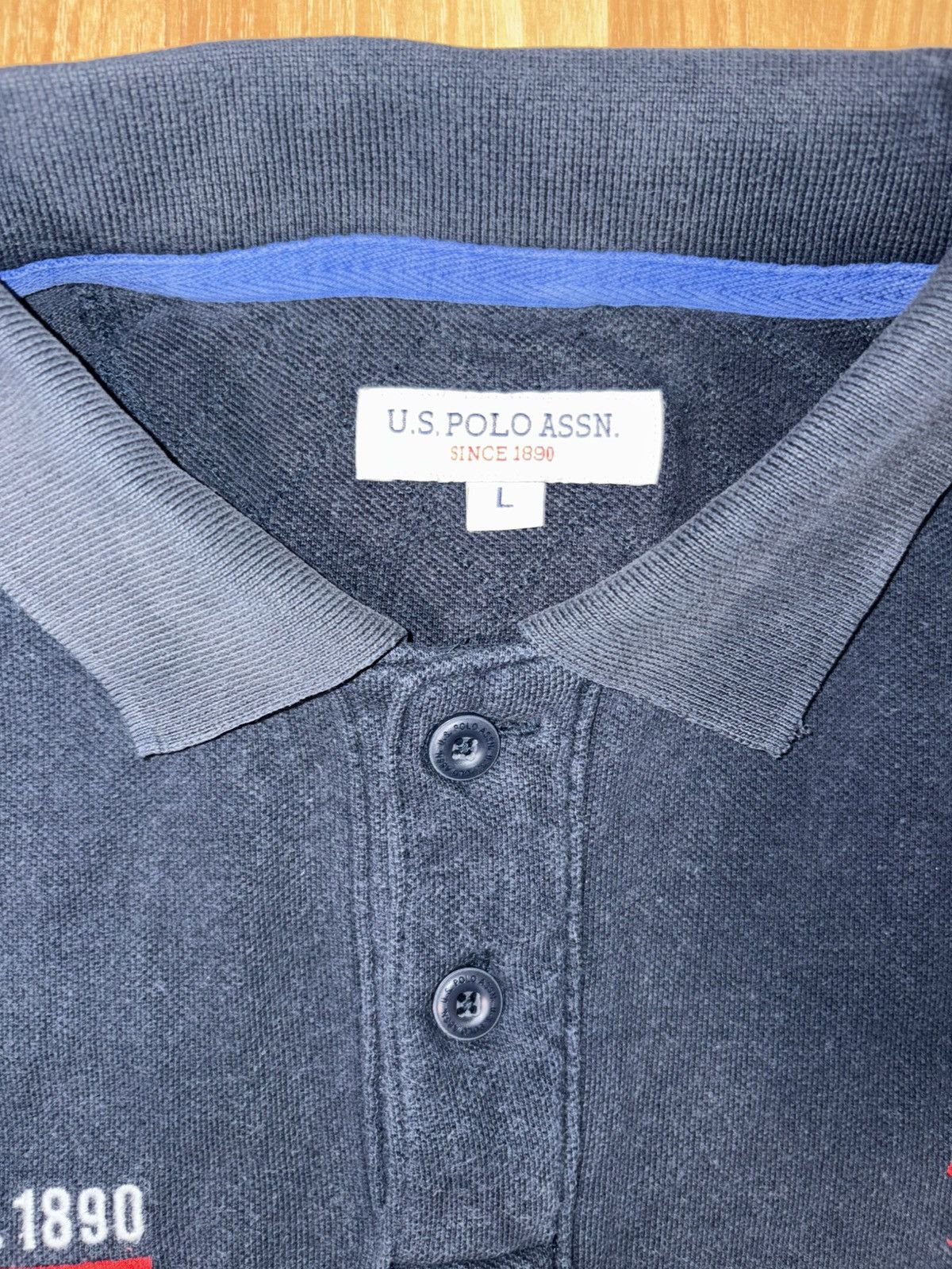 Polo Ralph Lauren U.S. Polo Assn. "ESTD 1890" Heritage Stripe Polo - Navy Size US XS / EU 42 / 0 - 7 Thumbnail