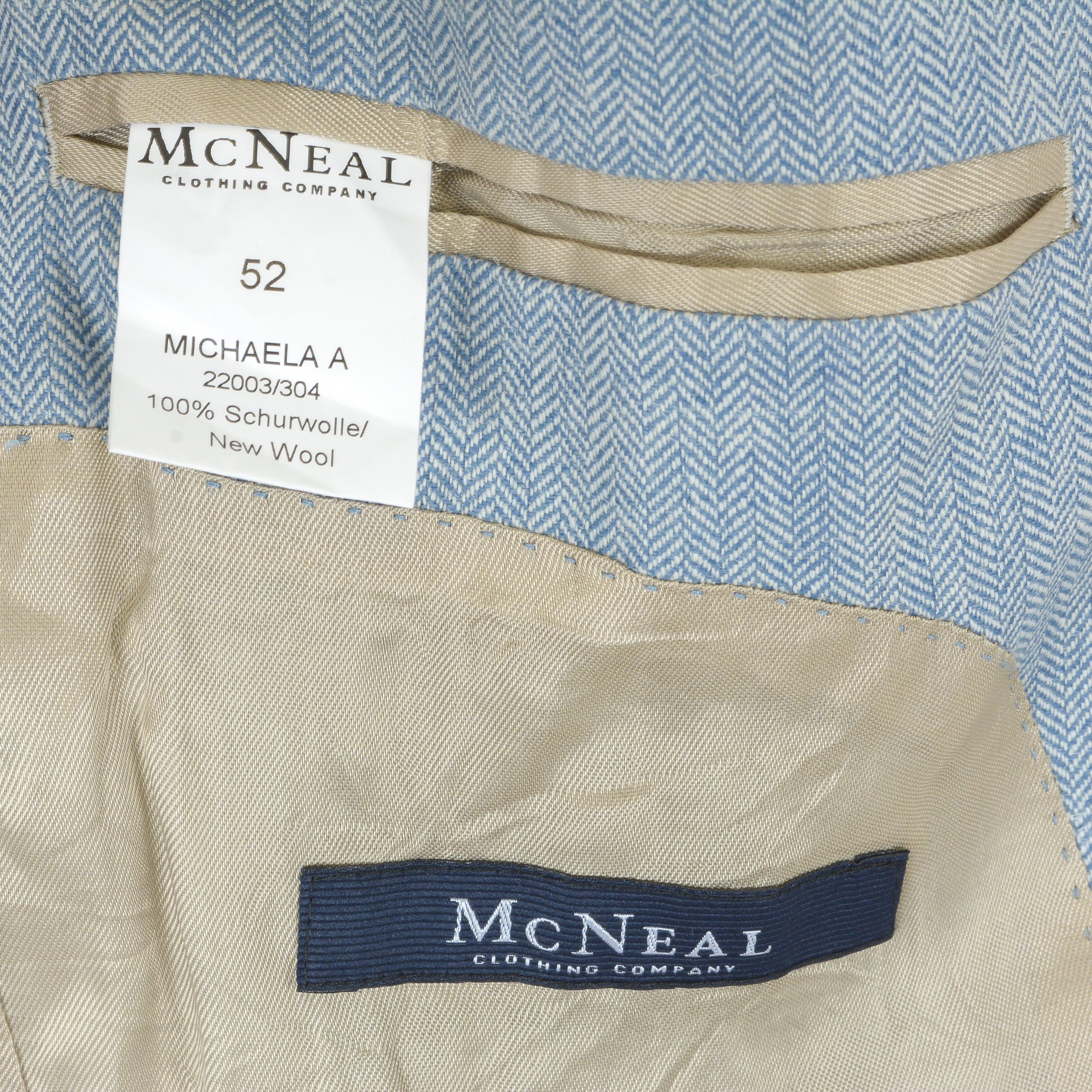 Designer × Other McNEAL Blazer EU 52 Suit Jacket Coat Wool Herringbone Tweed Size 42R - 6 Thumbnail