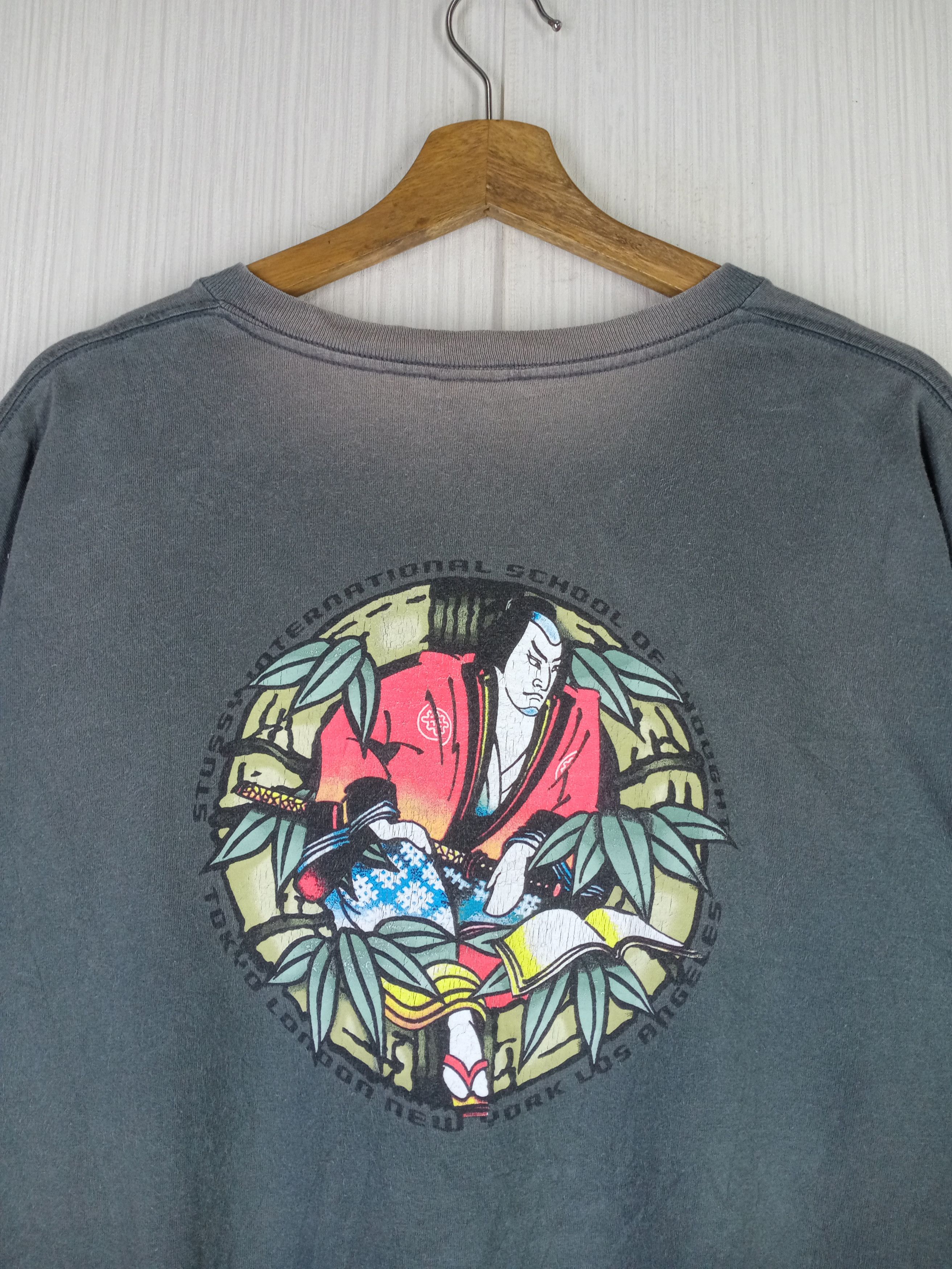 Stussy Rare Vintage 90s Stussy International Tour Distressed Tshirt Size US XL / EU 56 / 4 - 3 Thumbnail