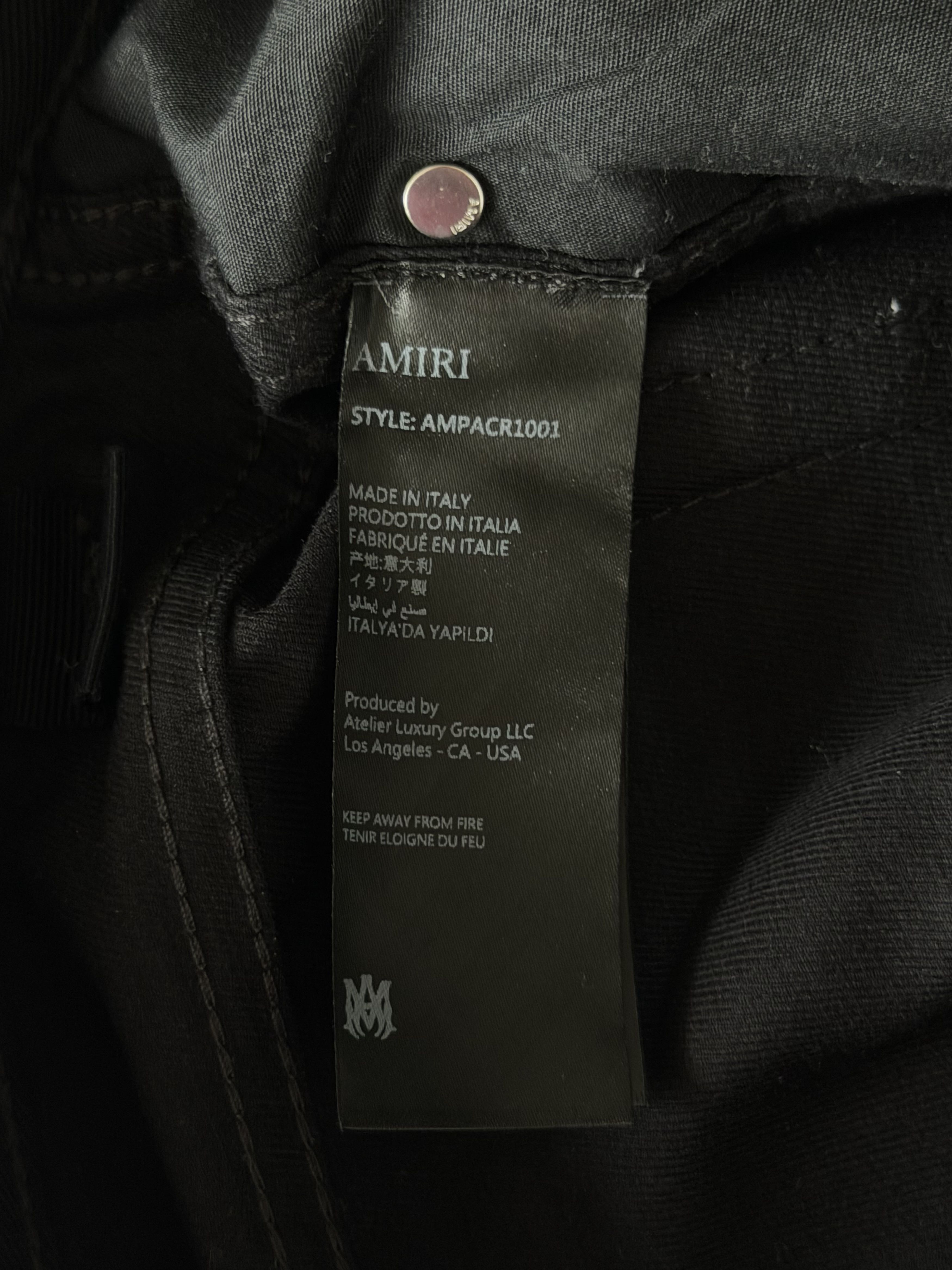 Amiri Amiri Black MA Monogram Carpenter Pants Size US 32 / EU 48 - 4 Thumbnail