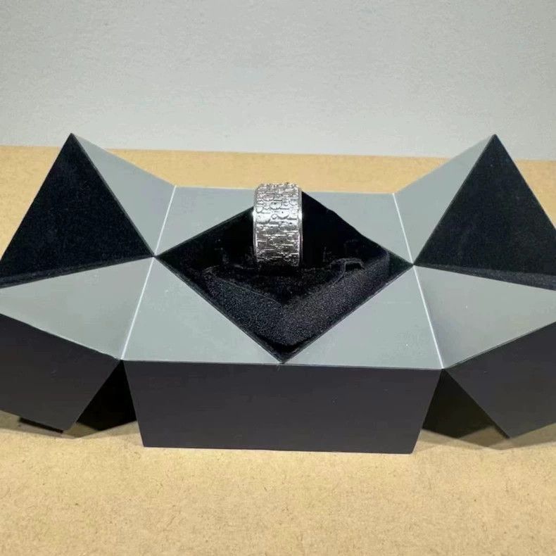 Dior Dior Logo Silver Ring in Size M-2506 Size ONE SIZE - 4 Thumbnail