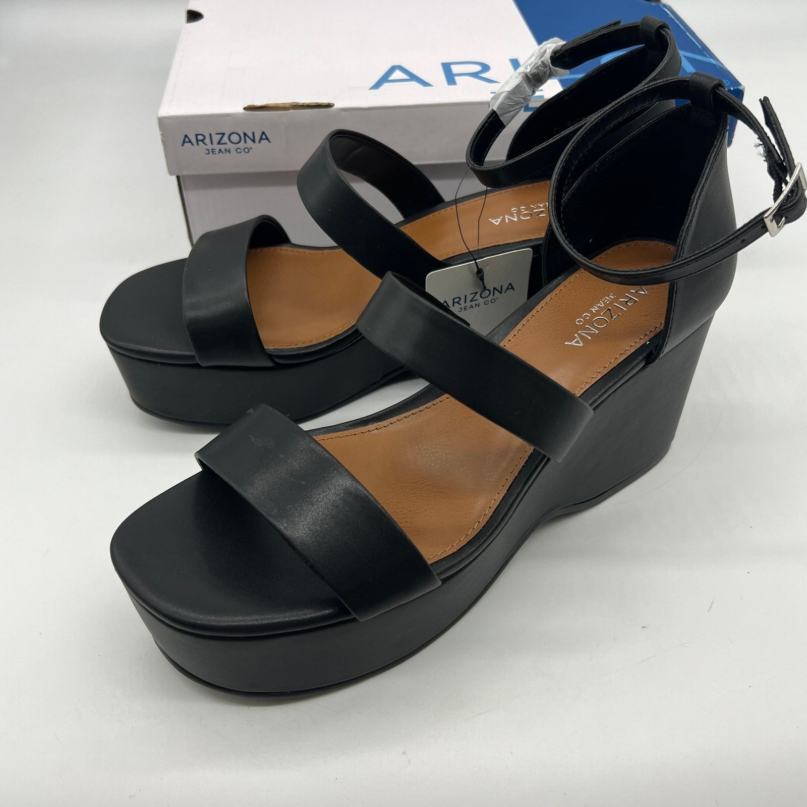 Other Arizona Jean Co Womens Junno Heeled Sandals Black Size 9M Size US 9 / IT 39 - 6 Thumbnail