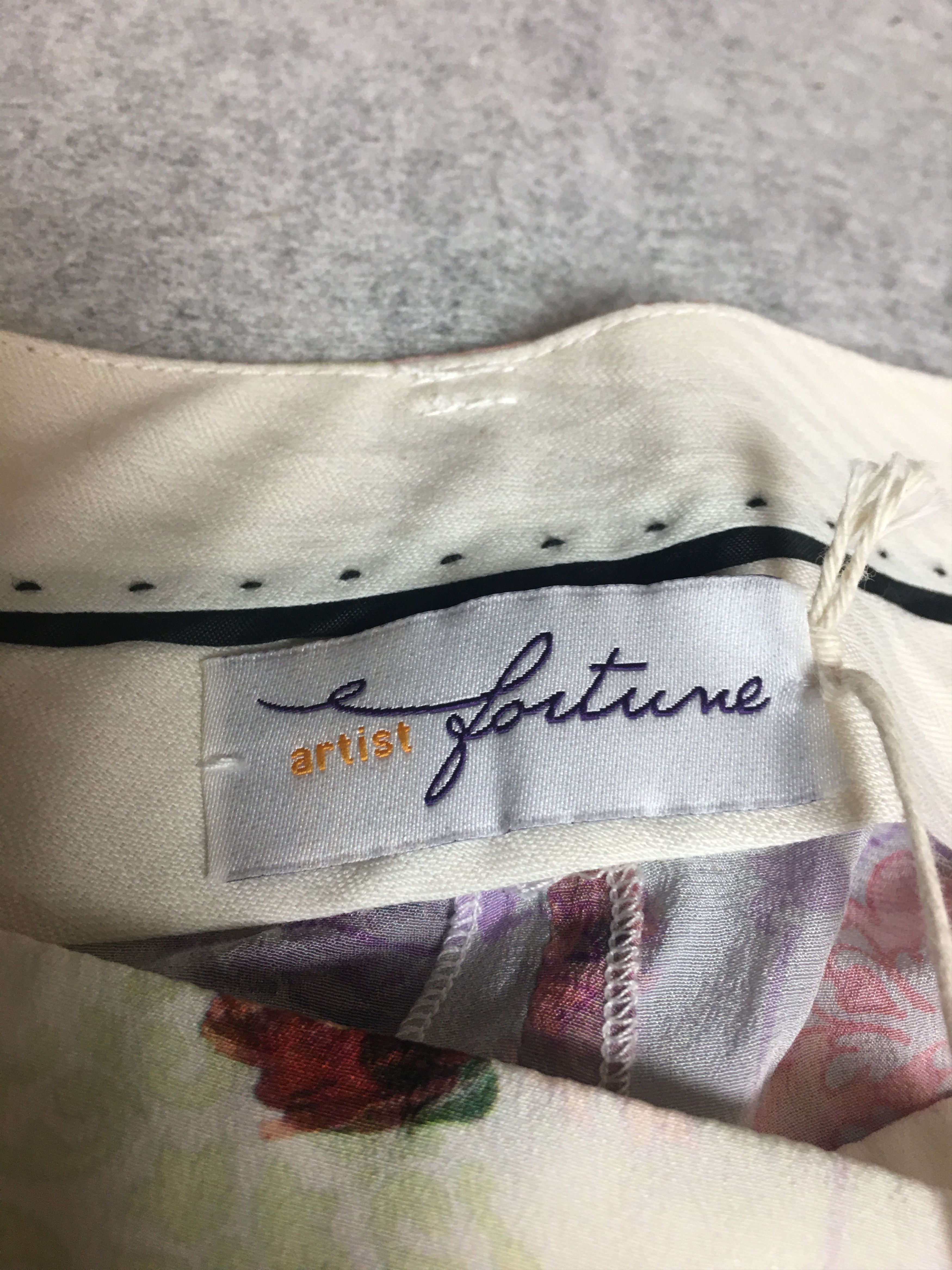 Other Artist Fortune New Silk 3/4 Palas Trousers Pants L /IT 46 Size 32" / US 10 / IT 46 - 6 Thumbnail