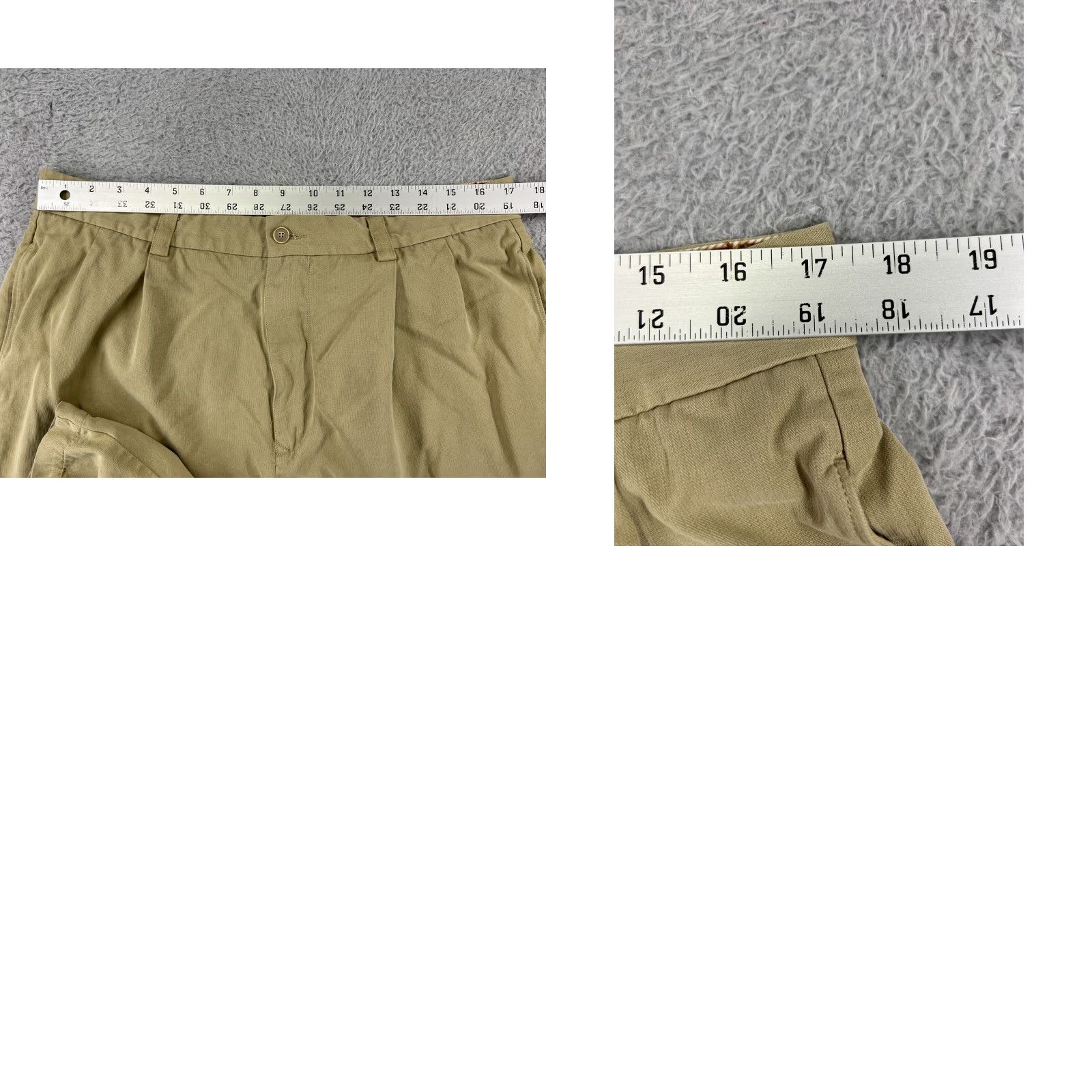 Tommy Bahama Tommy Bahama Shorts Mens 36 Beige Silk Pleated Front Comfort Waist Bermuda Beach Aloha 90s Mens Size US 36 / EU 52 - 9 Thumbnail