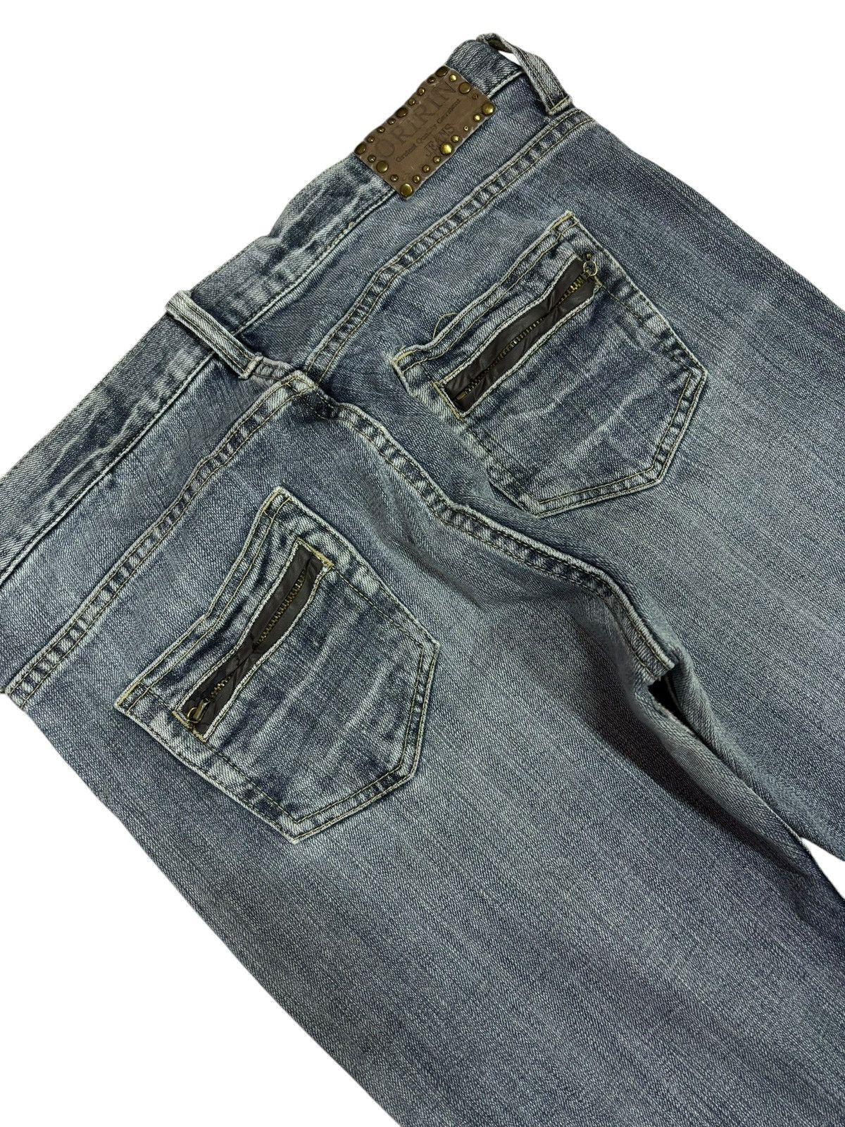 Japanese Brand × Seditionaries × Vintage Bondage Oririn Flared Faded Blue Washed Jeans Size 30" / US 8 / IT 44 - 4 Thumbnail