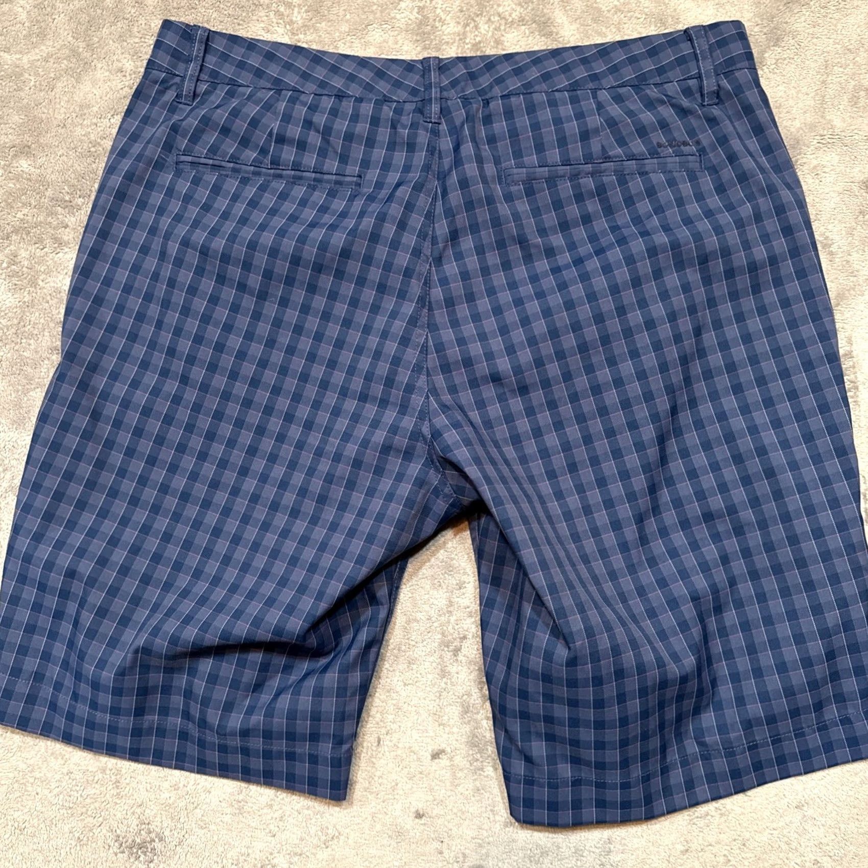 Bonobos Bonobos Highland Tour Golf Shorts Mens 34 Blue Plaid 10” Golf Performance Chino with Flat Front Inseam 10in Mid Rise Adjustable Everyday Wear Mens Size US 34 / EU 50 - 5 Thumbnail