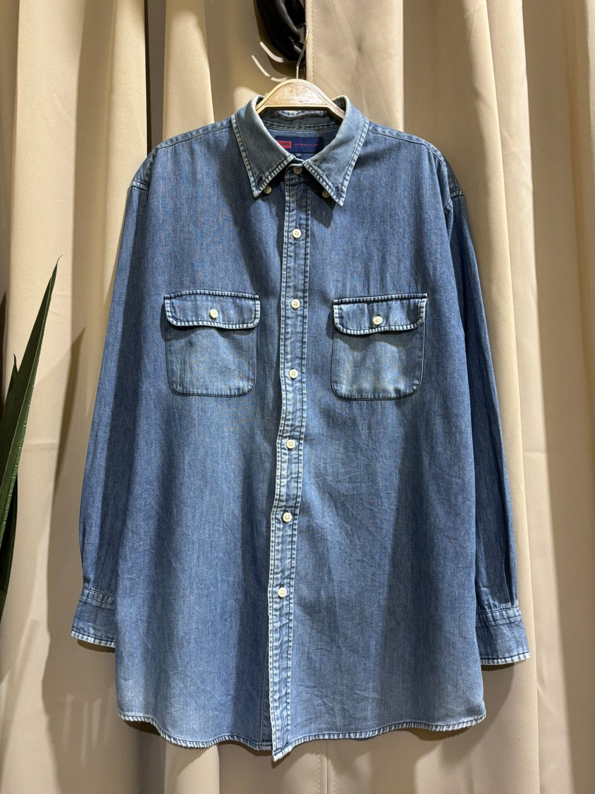 Edwin × Japanese Brand Vintage 90s Edwin Button Up Denim Size US XL / EU 56 / 4 - 1 Thumbnail